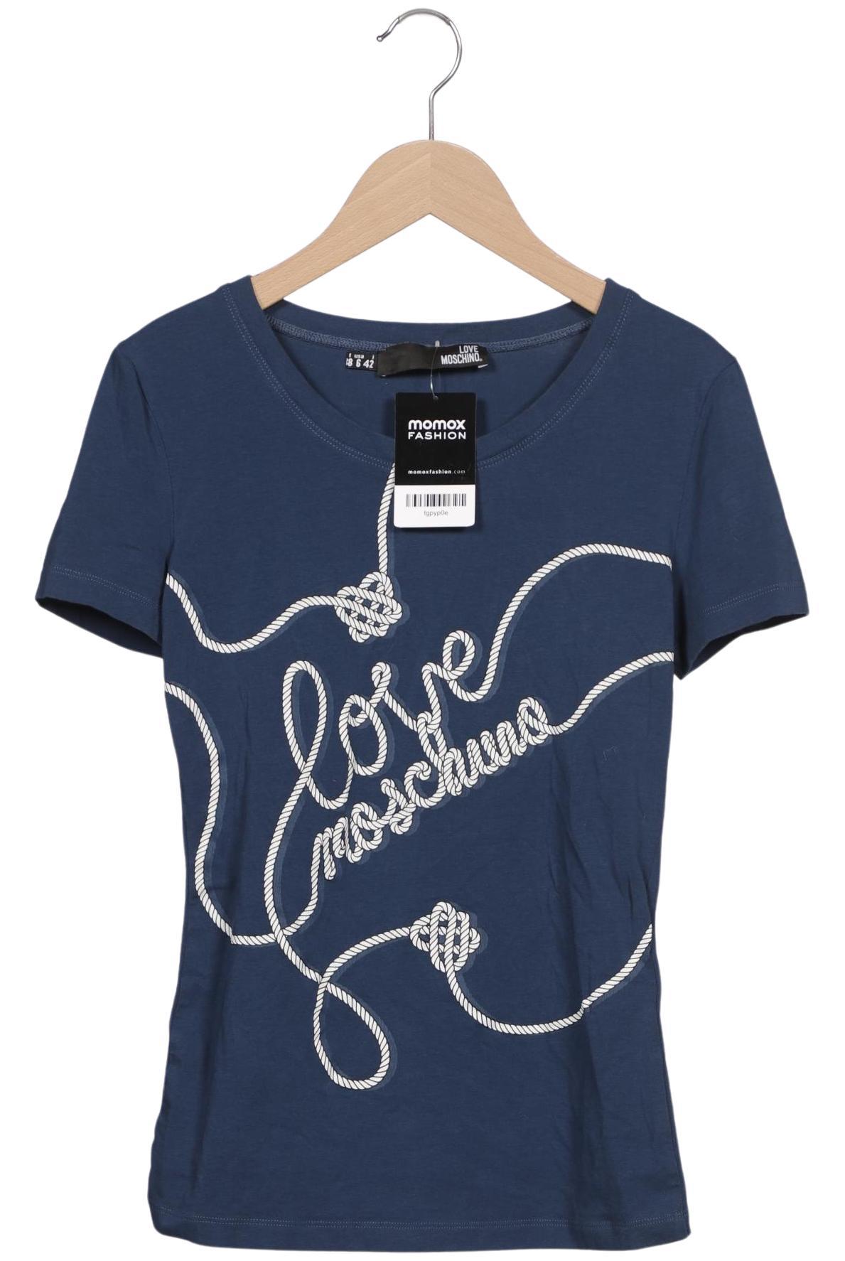 

Love Moschino Damen T-Shirt, marineblau, Gr. 36