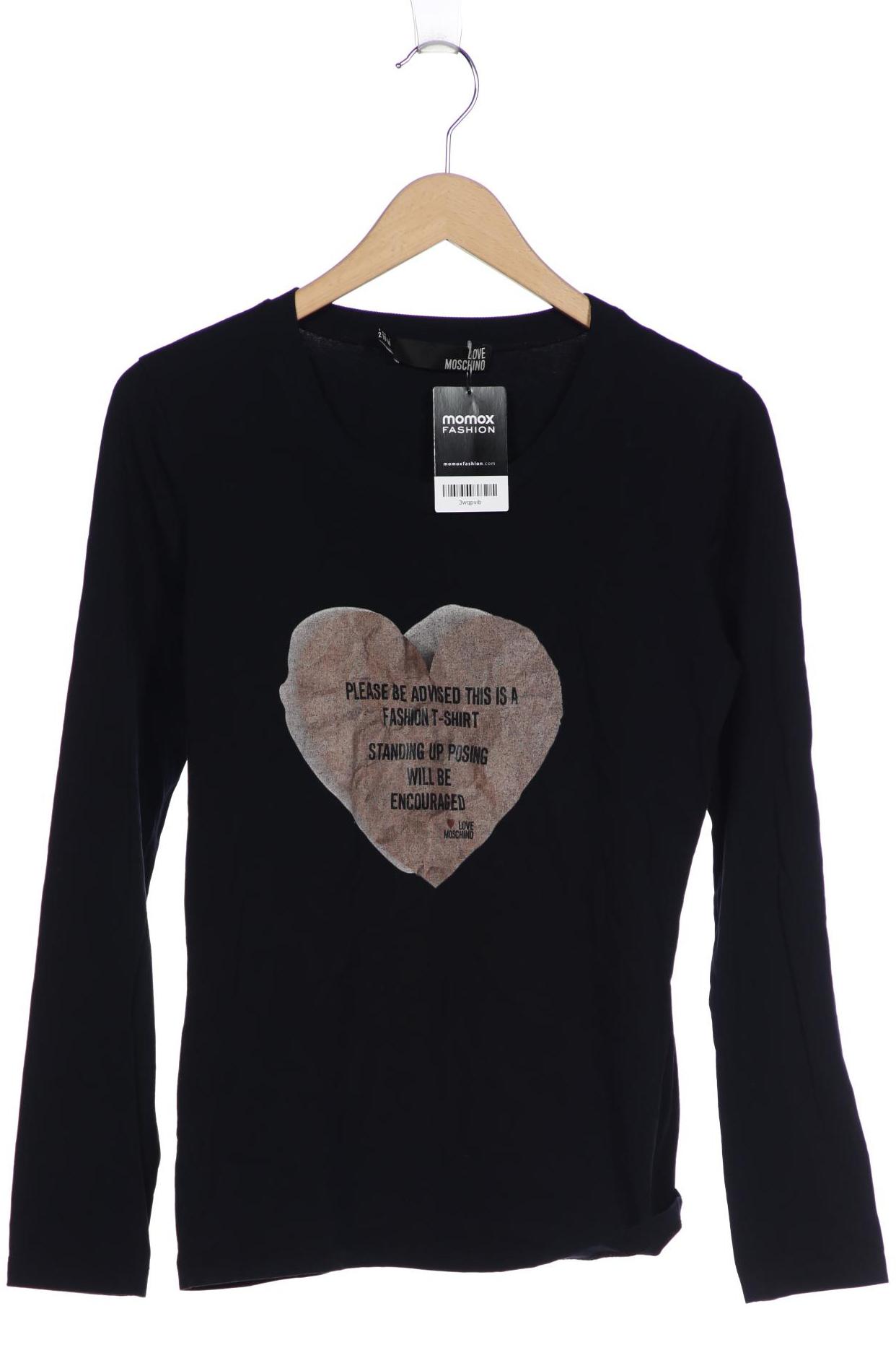 

LOVE MOSCHINO Damen Langarmshirt, marineblau