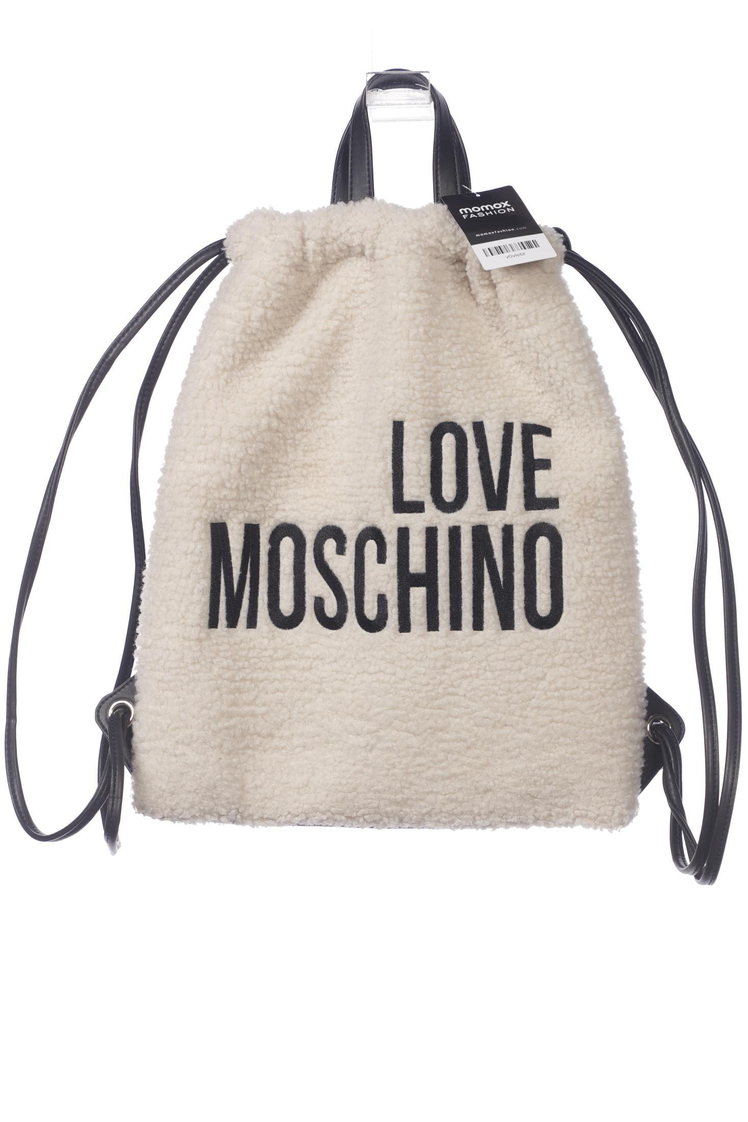 

Love Moschino Damen Rucksack, cremeweiß, Gr.