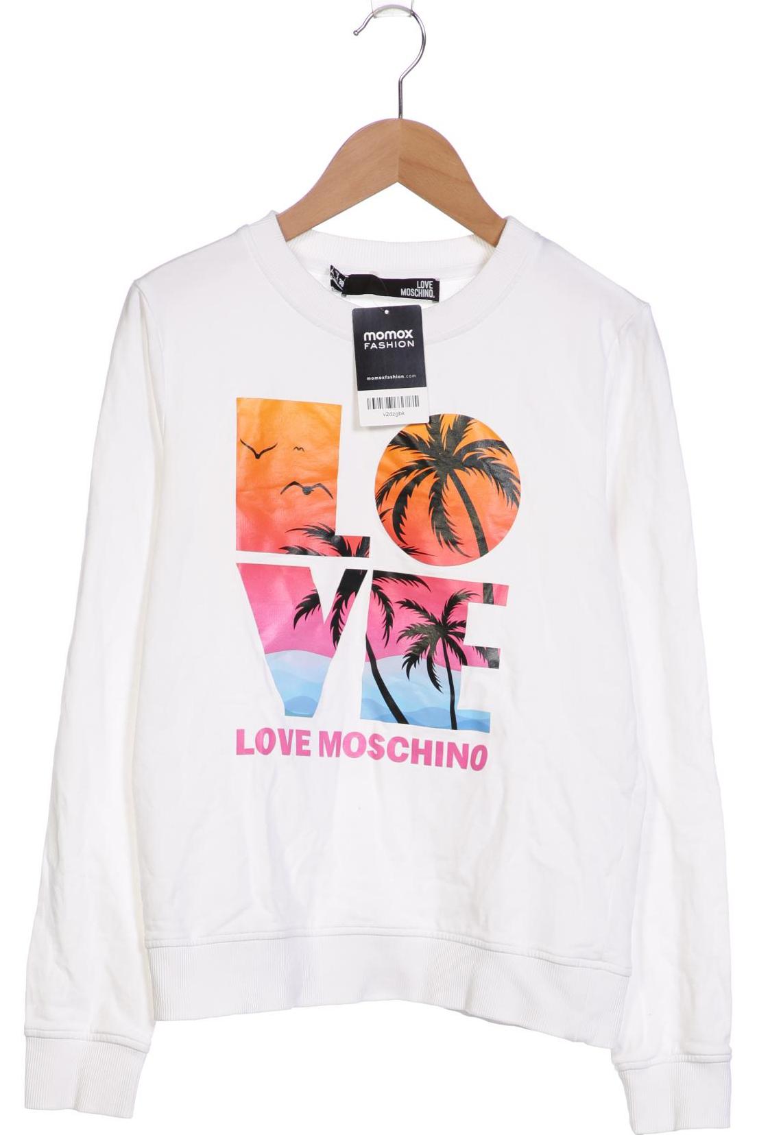 

Love Moschino Damen Sweatshirt, weiß, Gr. 34