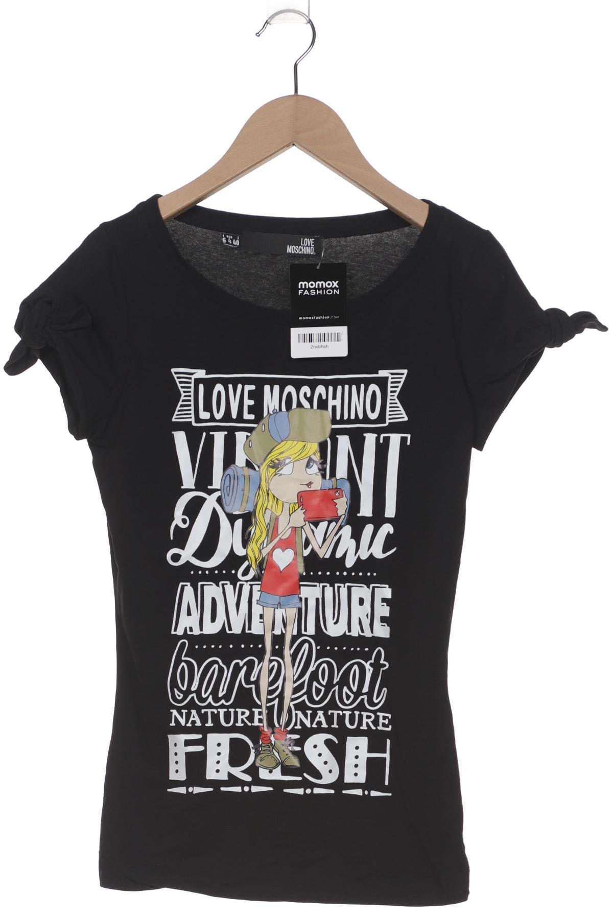 

Love Moschino Damen T-Shirt, schwarz, Gr. 36