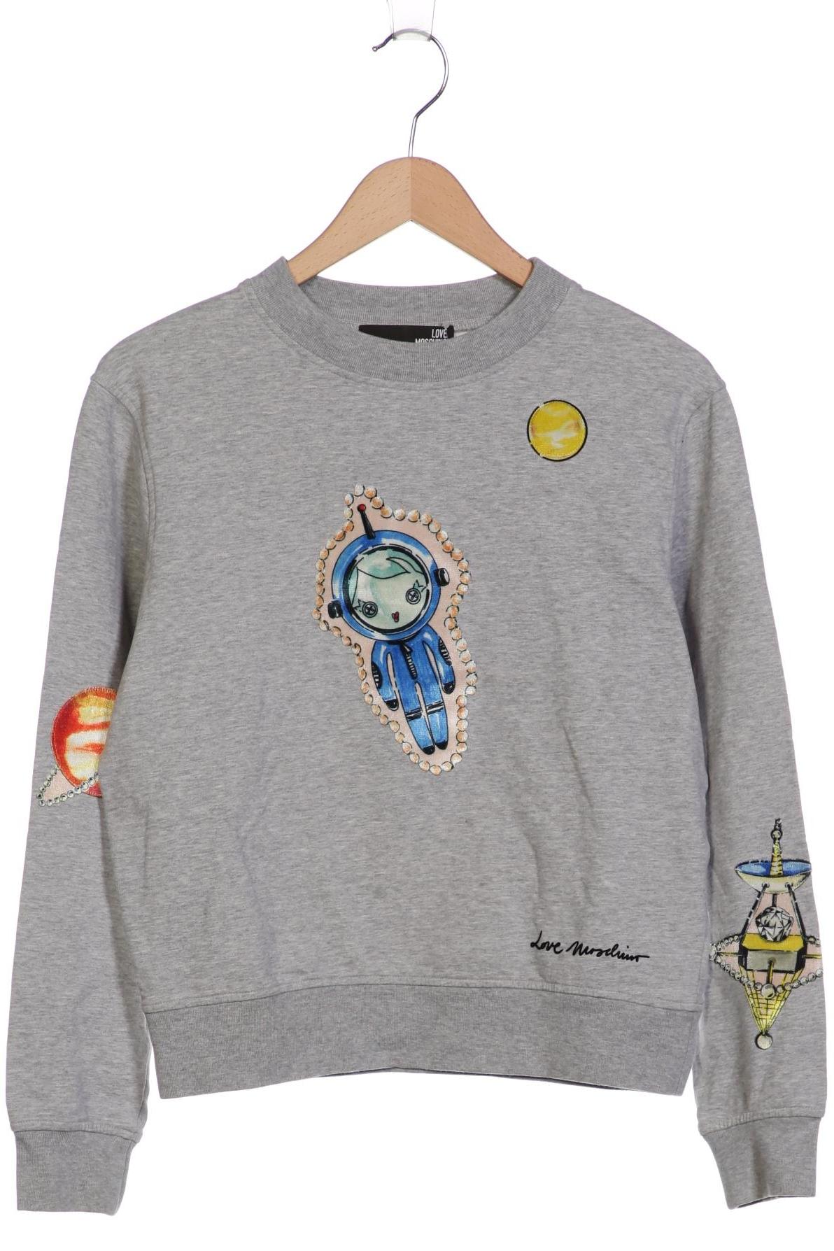 

Love Moschino Damen Sweatshirt, grau, Gr. 36