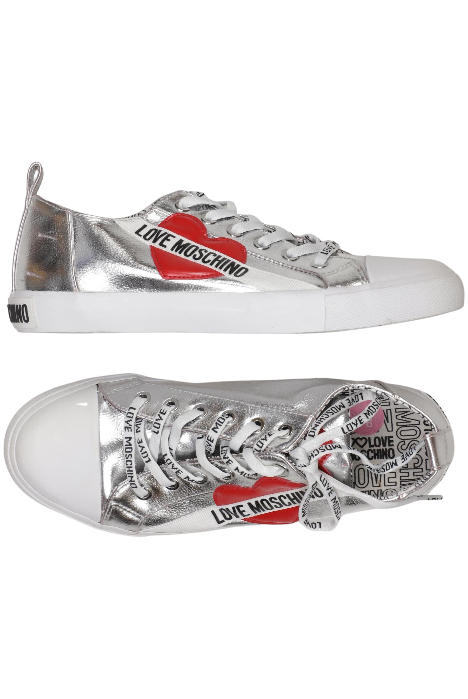 

Love Moschino Damen Sneakers, silber, Gr. 38