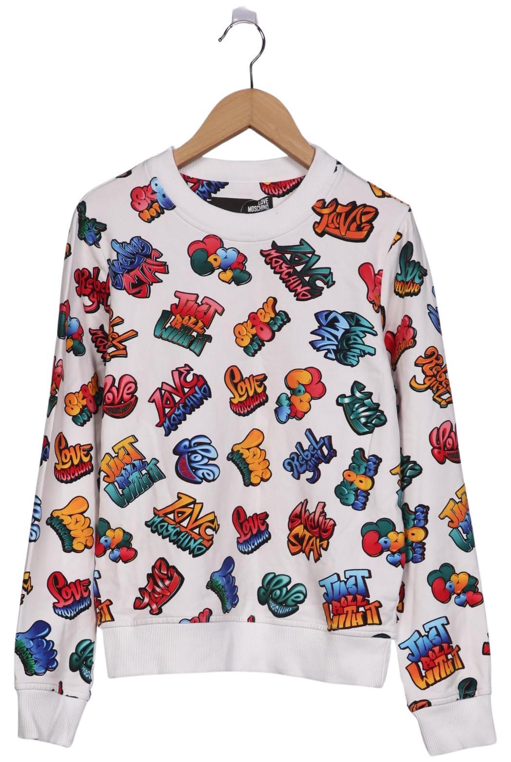 

Love Moschino Damen Sweatshirt, weiß, Gr. 34