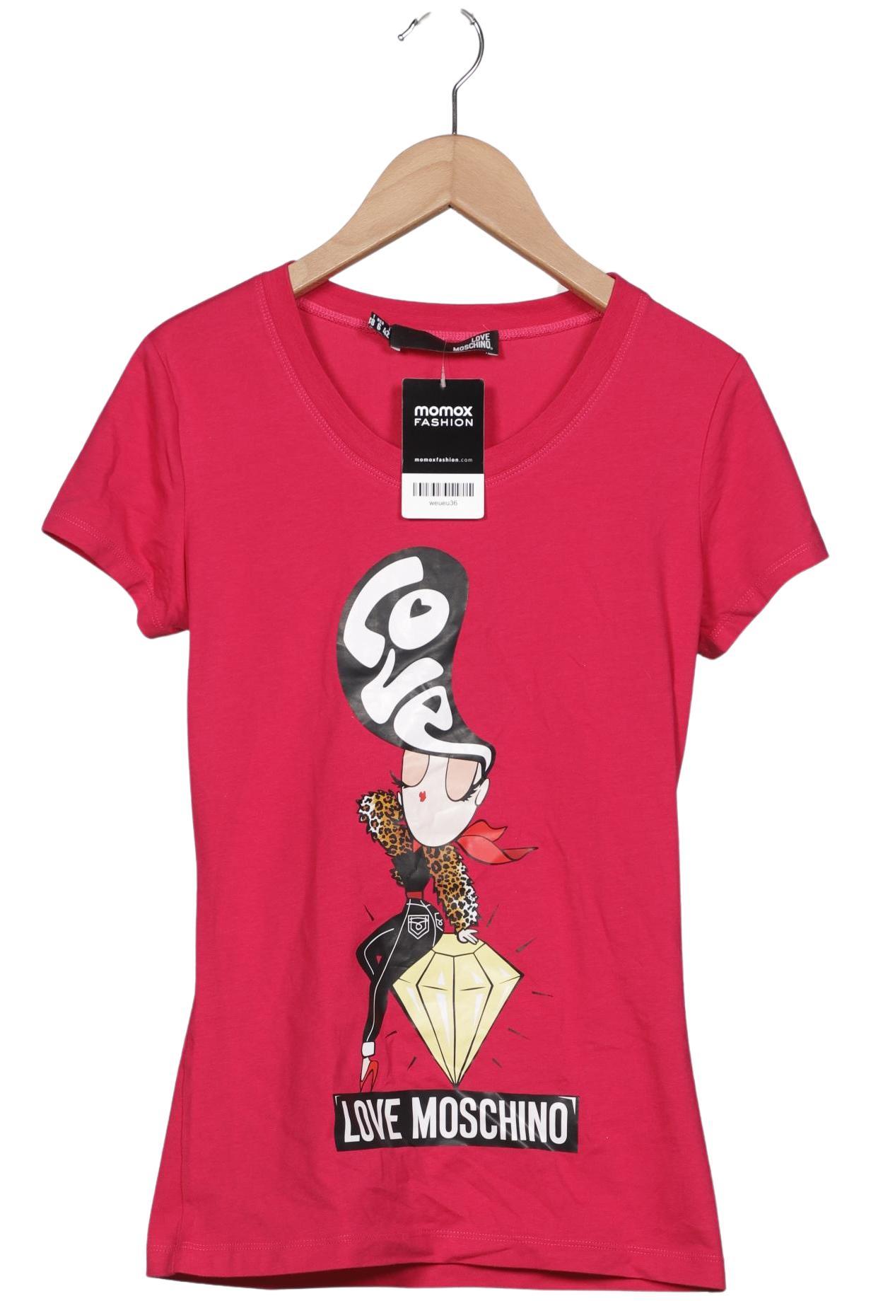 

Love Moschino Damen T-Shirt, pink, Gr. 38