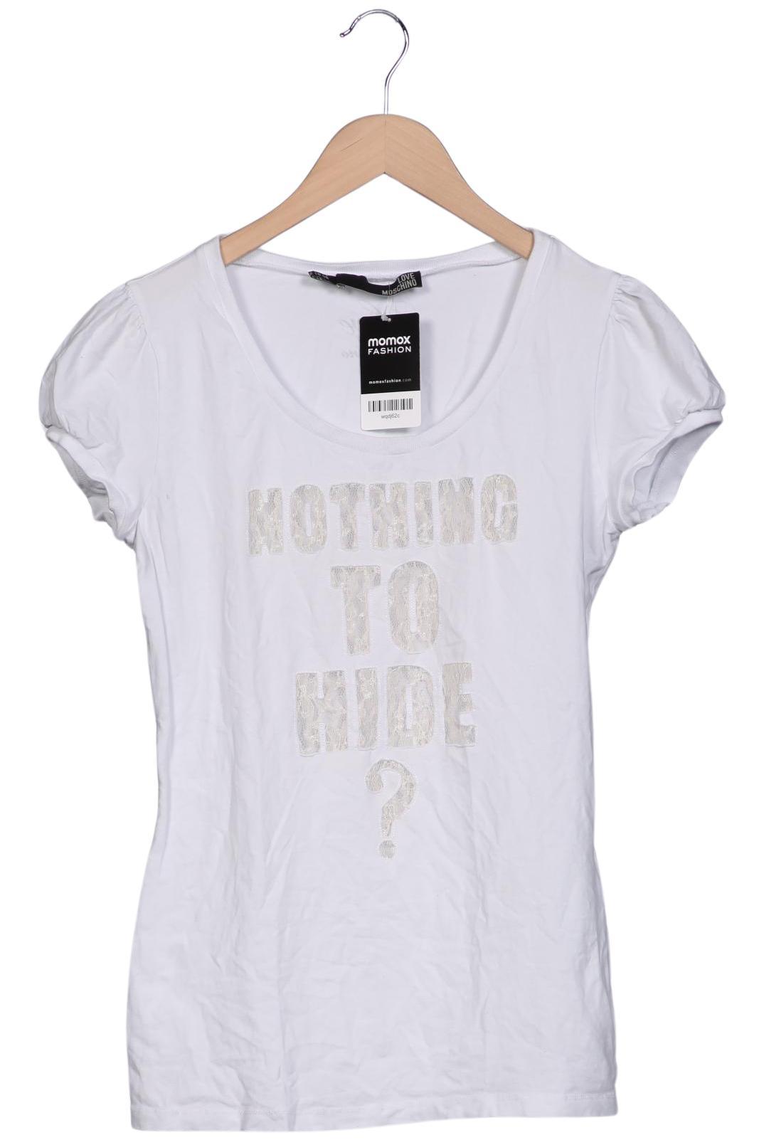 

Love Moschino Damen T-Shirt, weiß, Gr. 42