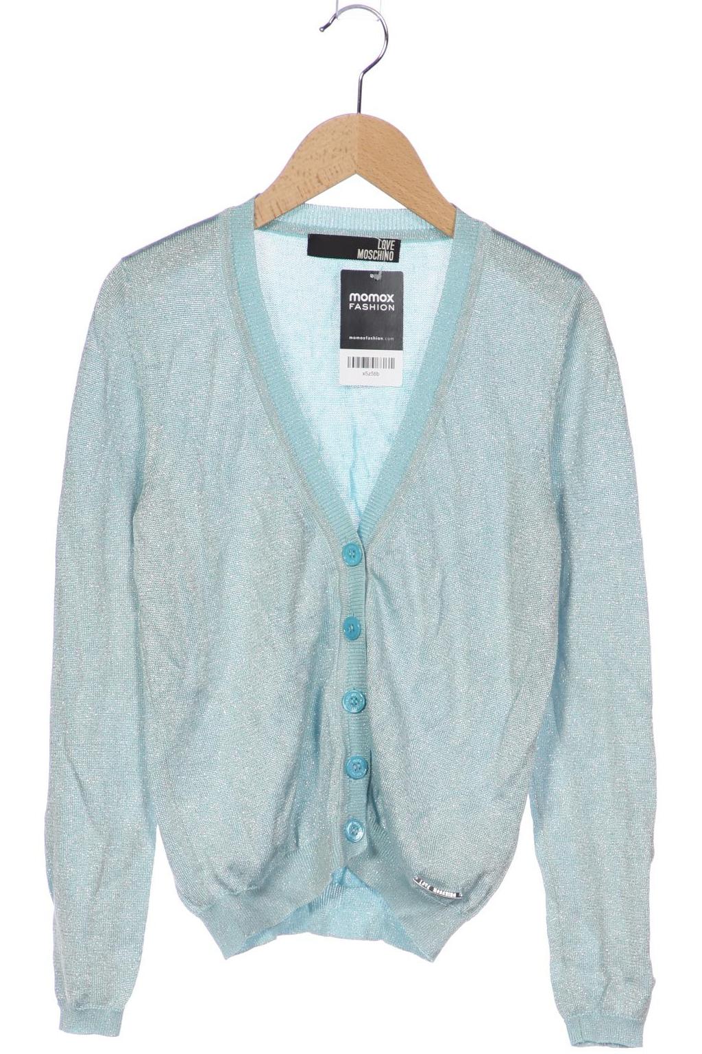 

Love Moschino Damen Strickjacke, hellblau, Gr. 36