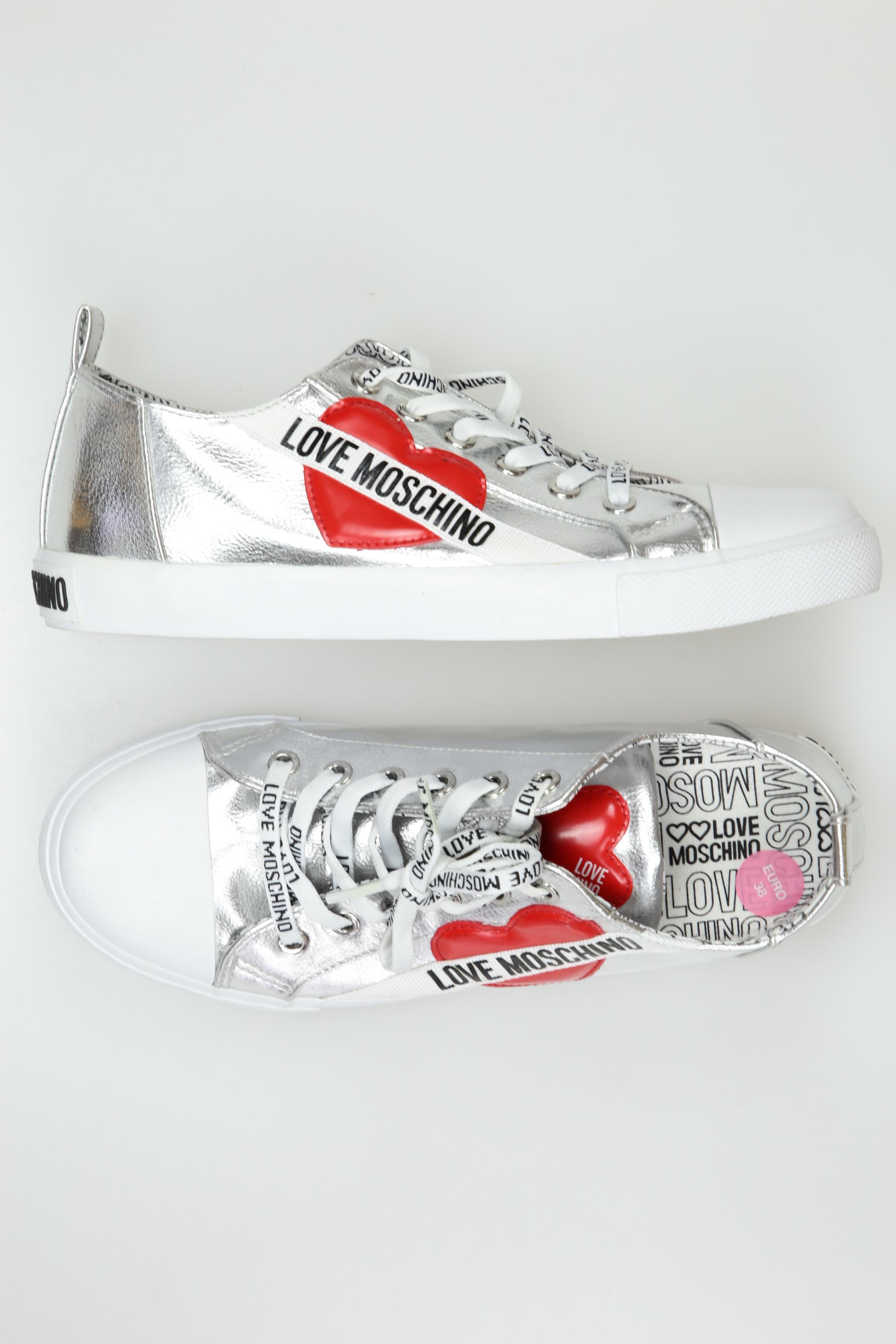 

Love Moschino Damen Sneakers, silber, Gr. 38