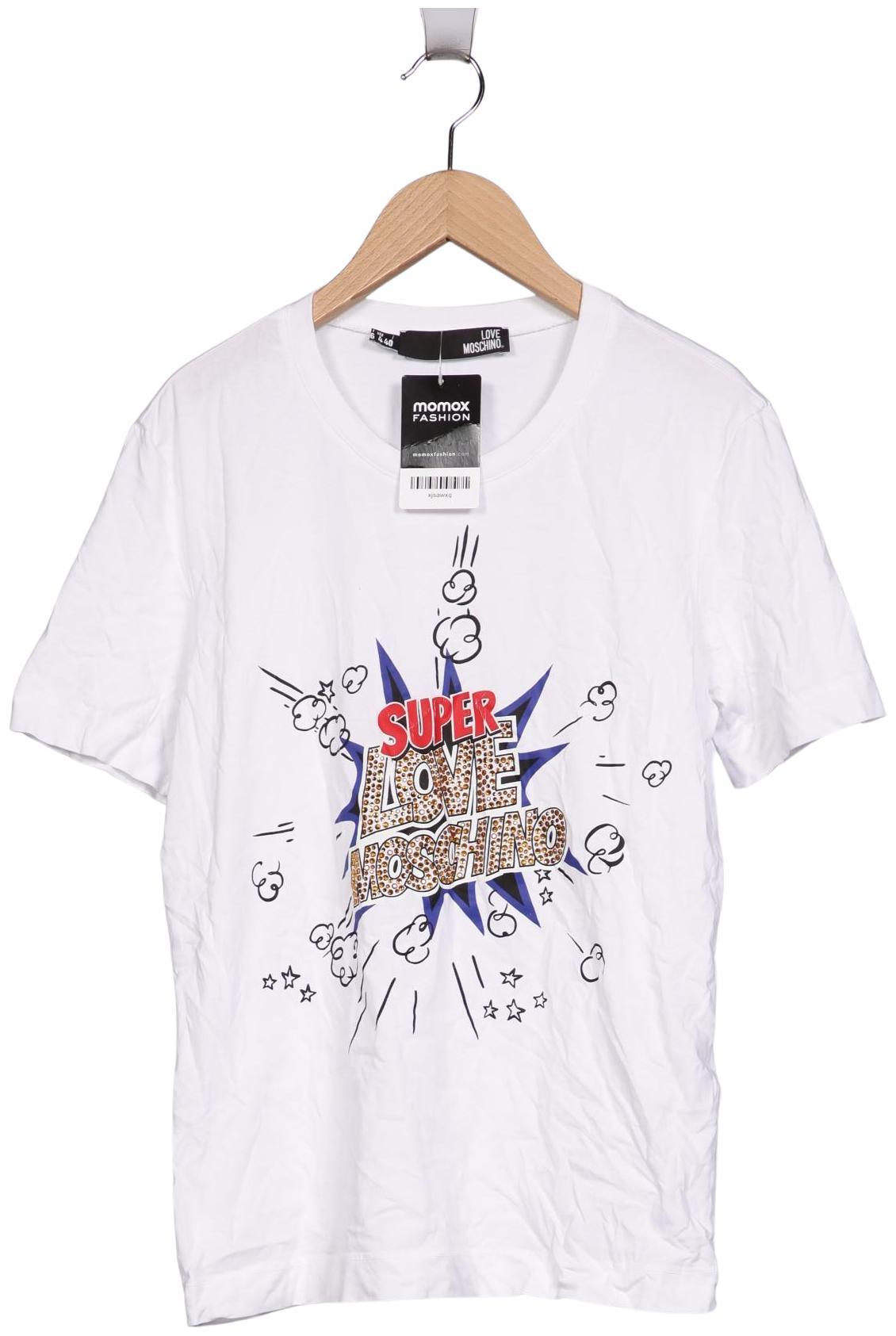 

Love Moschino Damen T-Shirt, weiß, Gr. 36