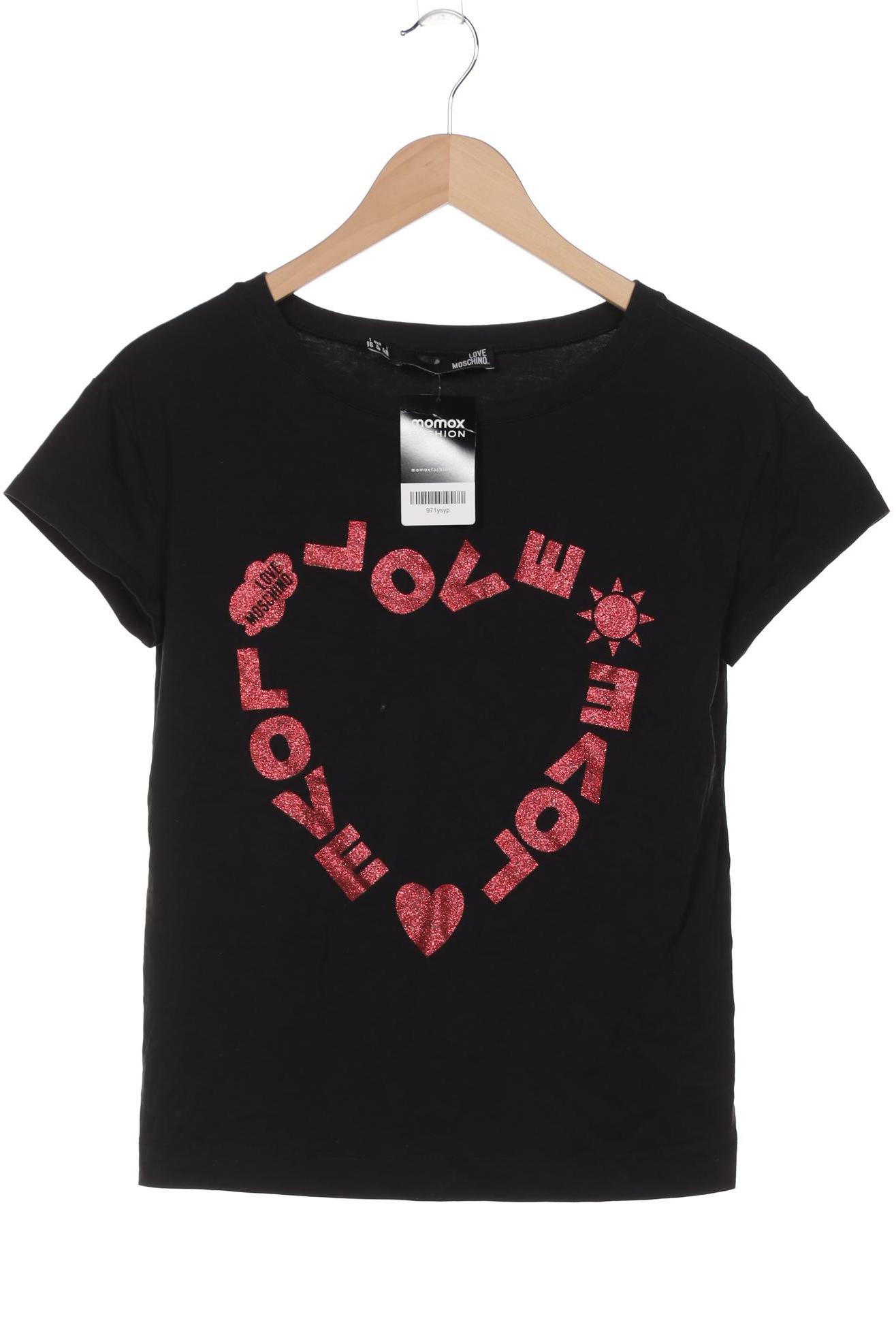 

Love Moschino Damen T-Shirt, schwarz, Gr. 36
