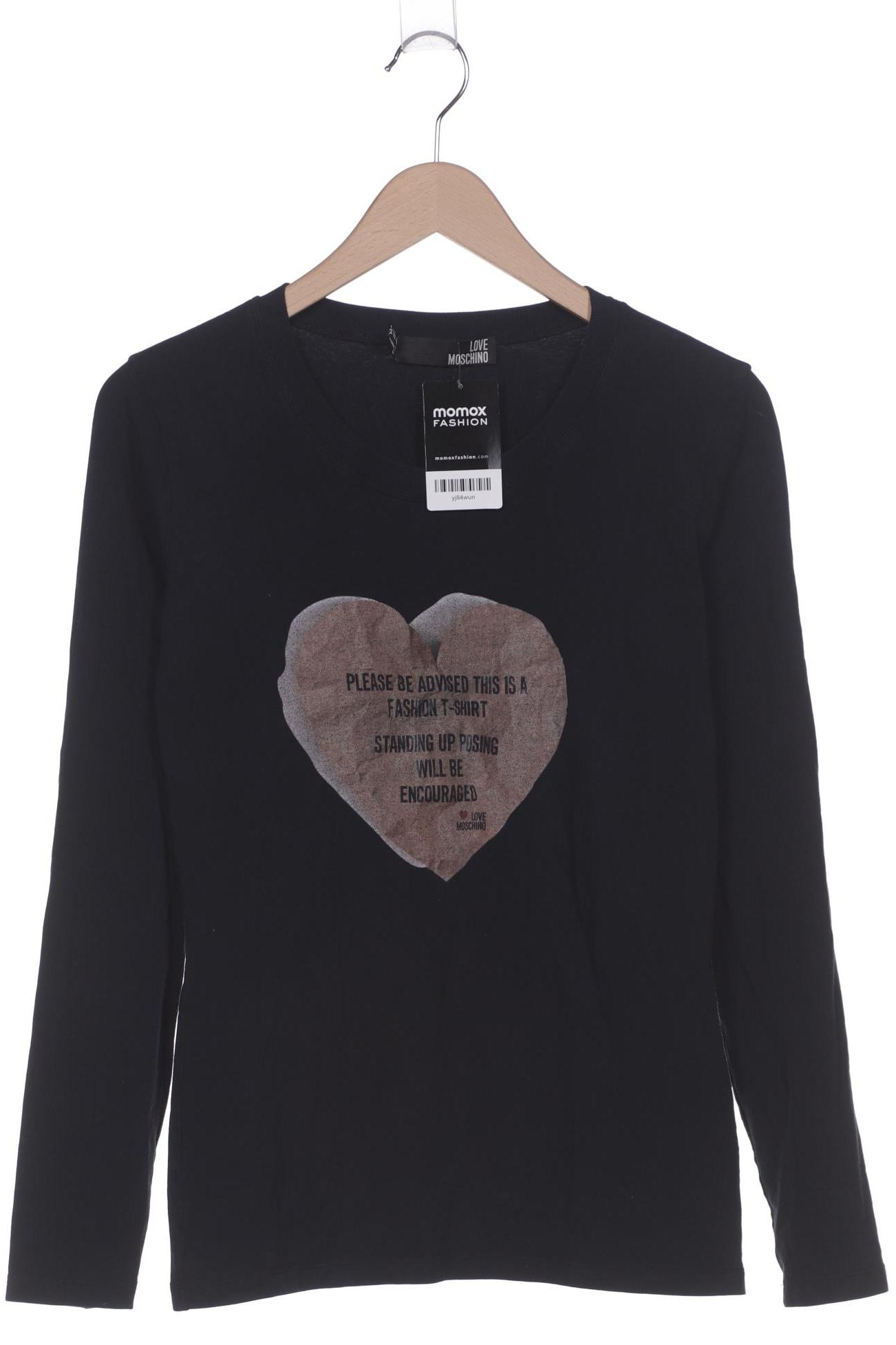

Love Moschino Damen Langarmshirt, marineblau, Gr. 42