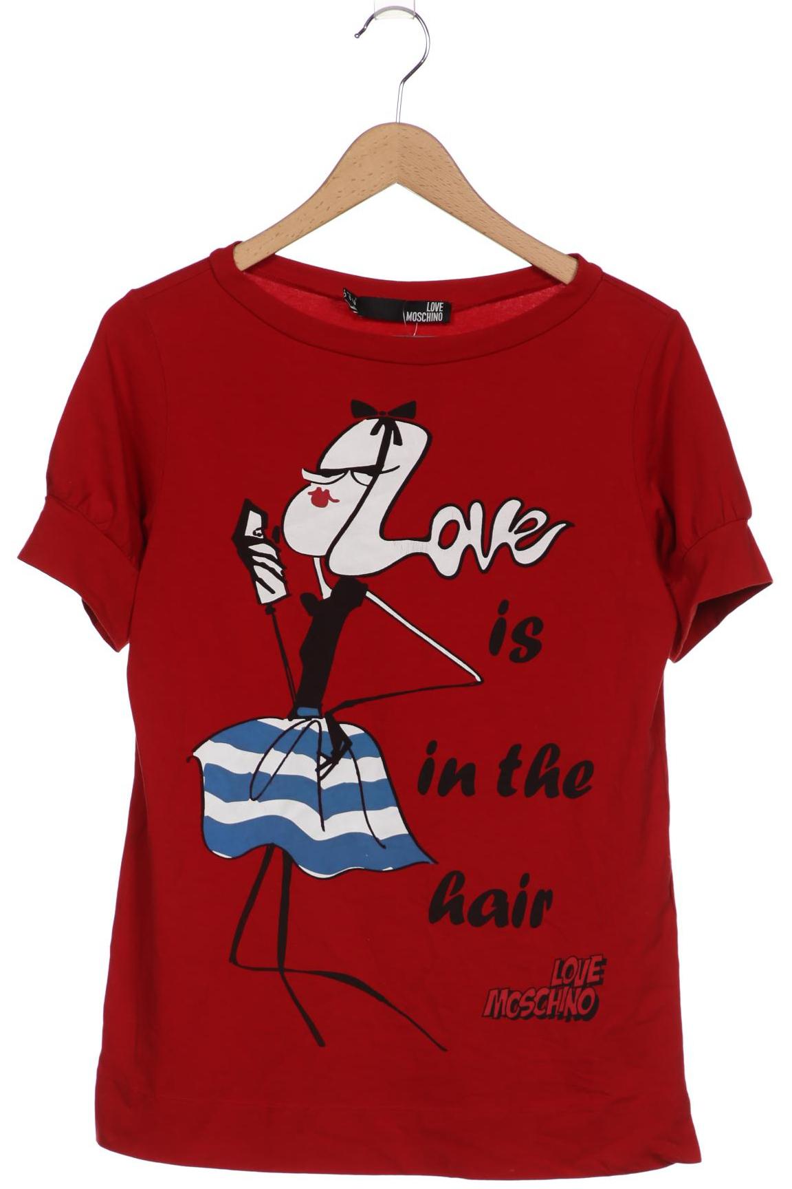 

Love Moschino Damen T-Shirt, rot, Gr. 40