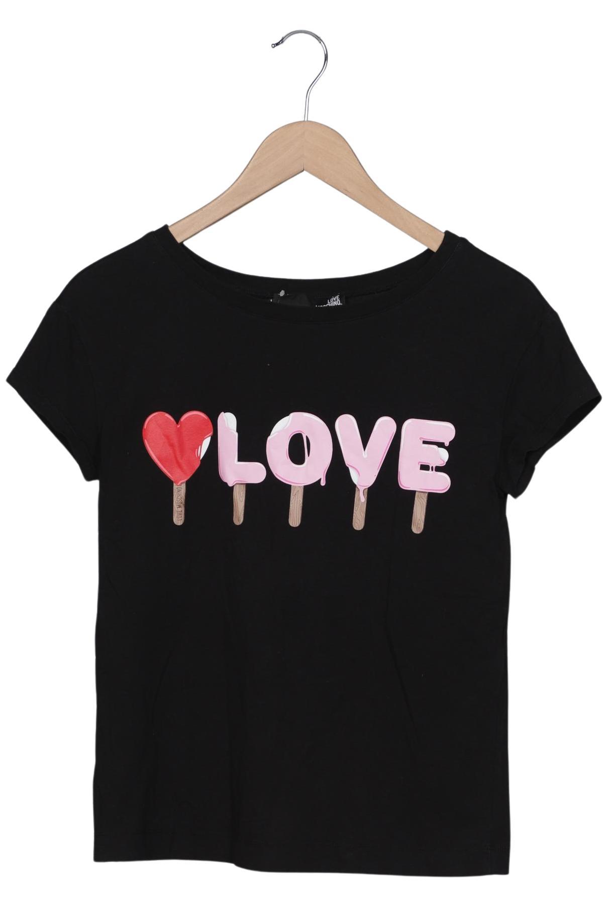 

Love Moschino Damen T-Shirt, schwarz, Gr. 36