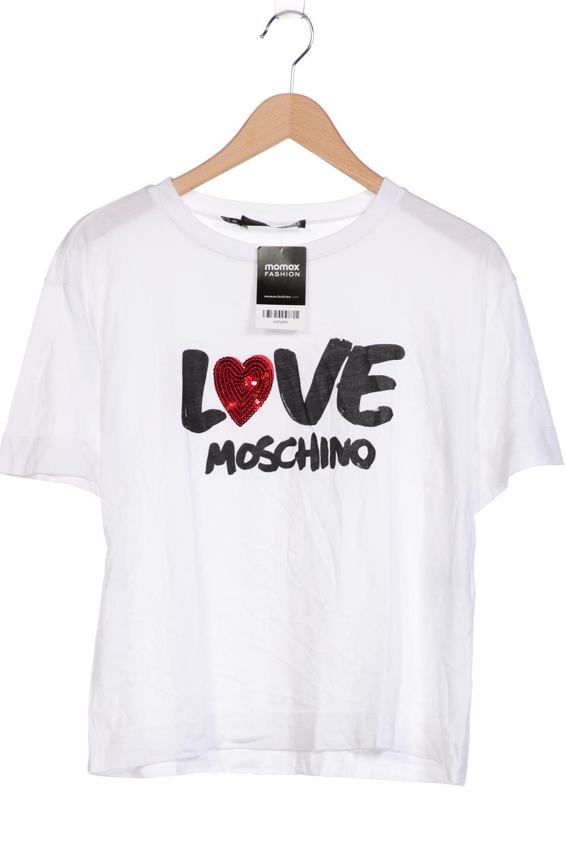 

Love Moschino Damen T-Shirt, weiß, Gr. 36