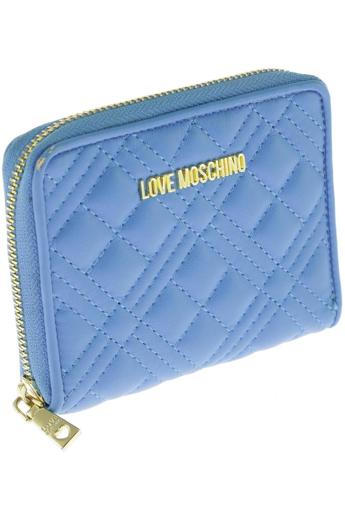 

Love Moschino Damen Portemonnaie, blau, Gr.
