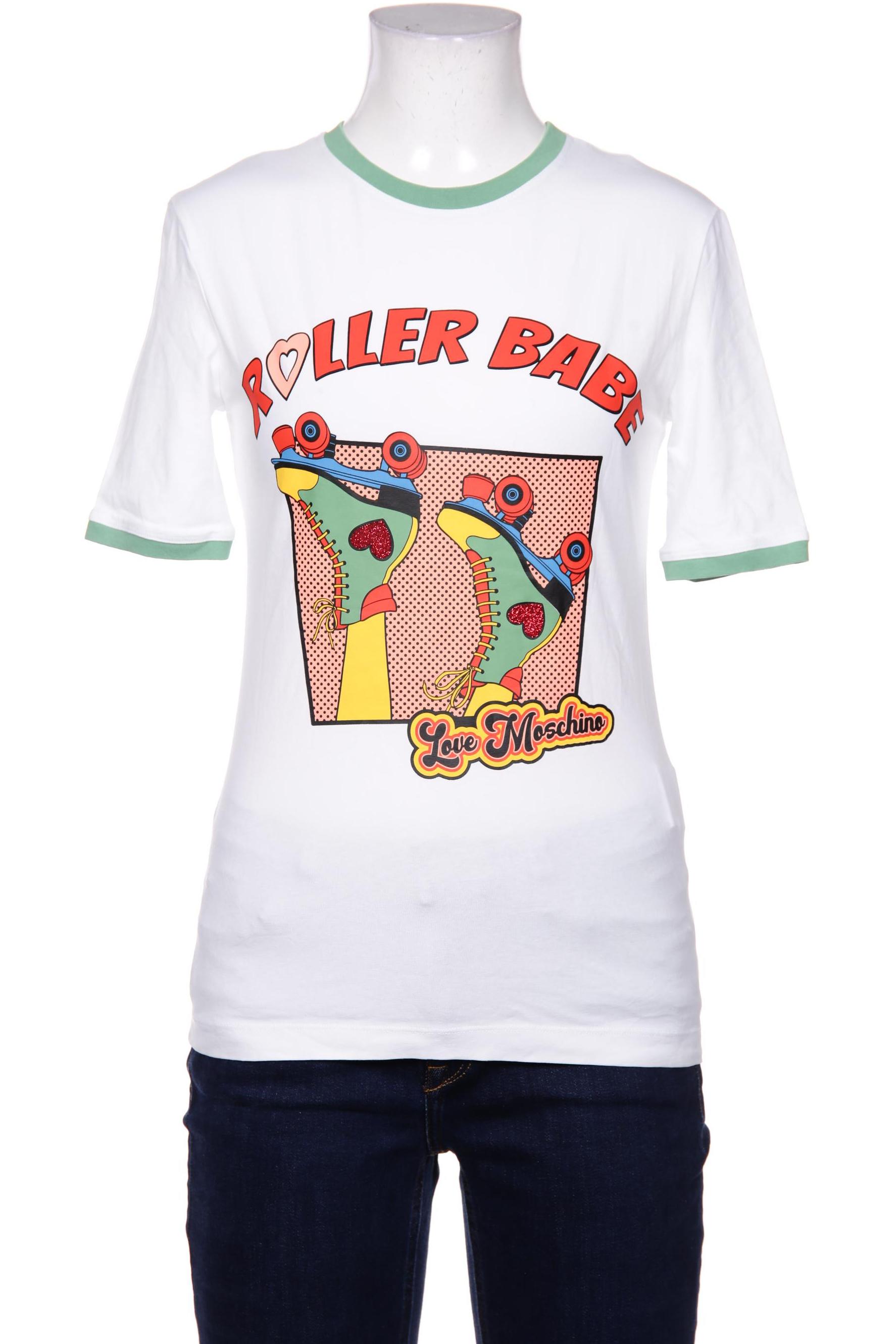 

Love Moschino Damen T-Shirt, weiß, Gr. 34