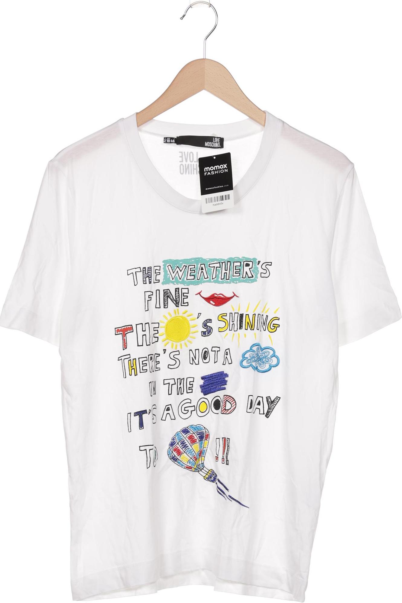 

Love Moschino Damen T-Shirt, weiß, Gr. 42