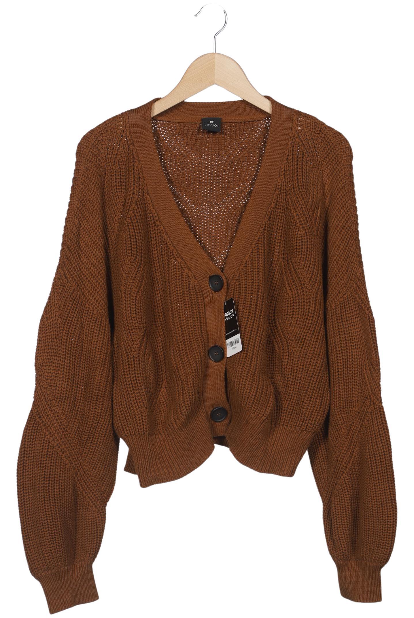 

Lovjoi Damen Strickjacke, braun, Gr. 34