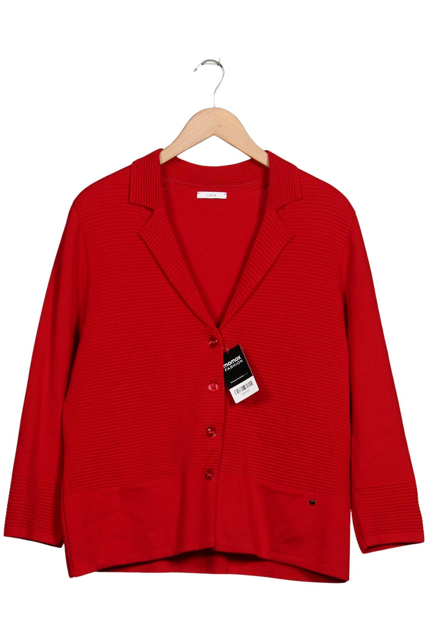 

Lucia Damen Strickjacke, rot, Gr. 46