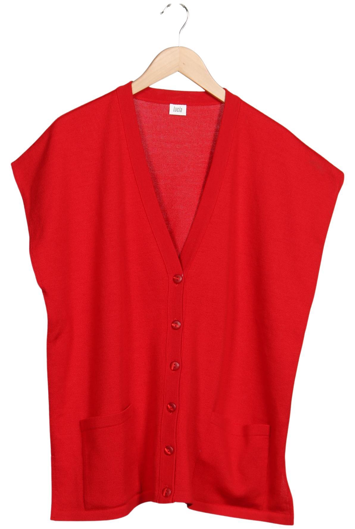 

Lucia Damen Strickjacke, rot, Gr. 46