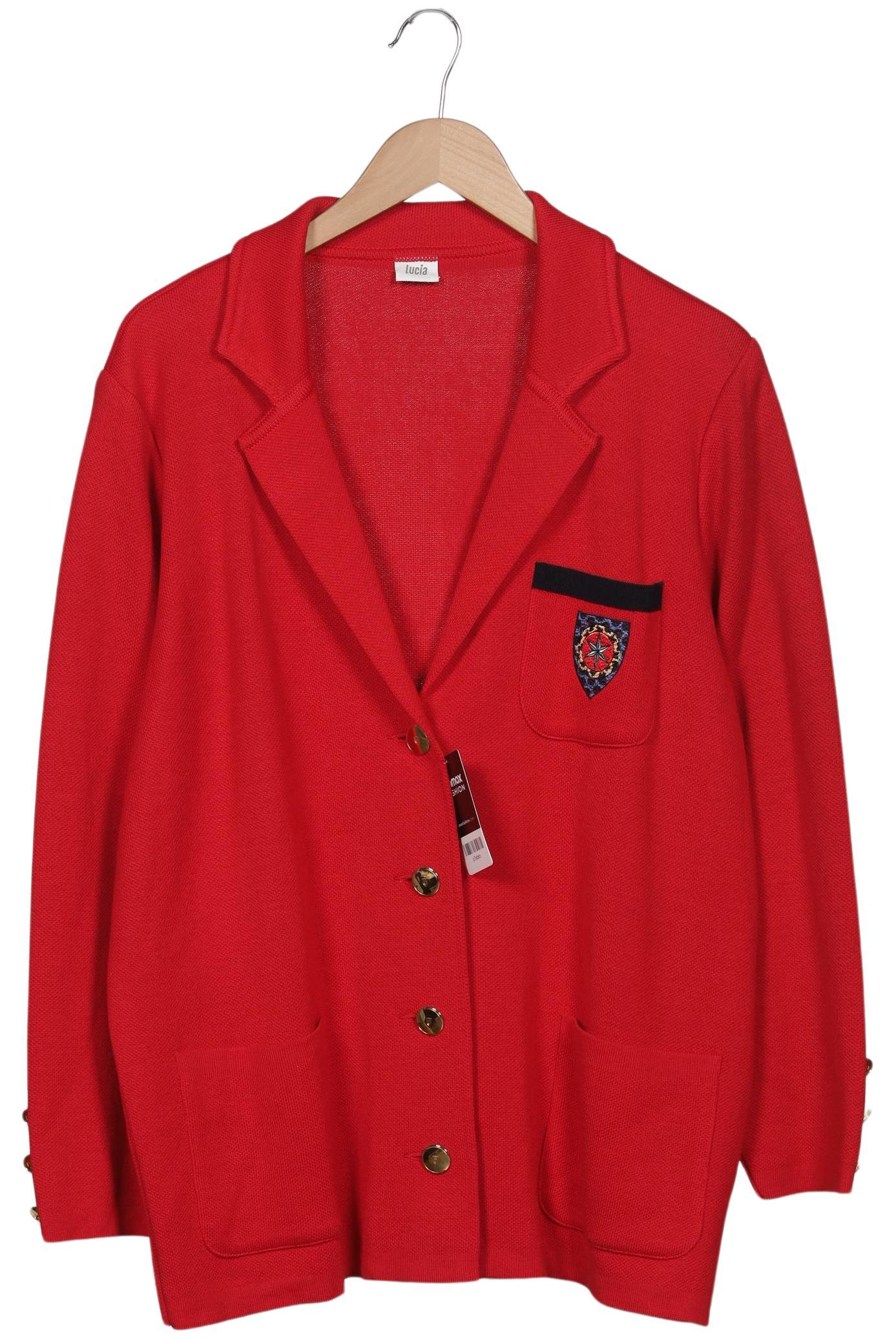 

Lucia Damen Strickjacke, rot, Gr. 48