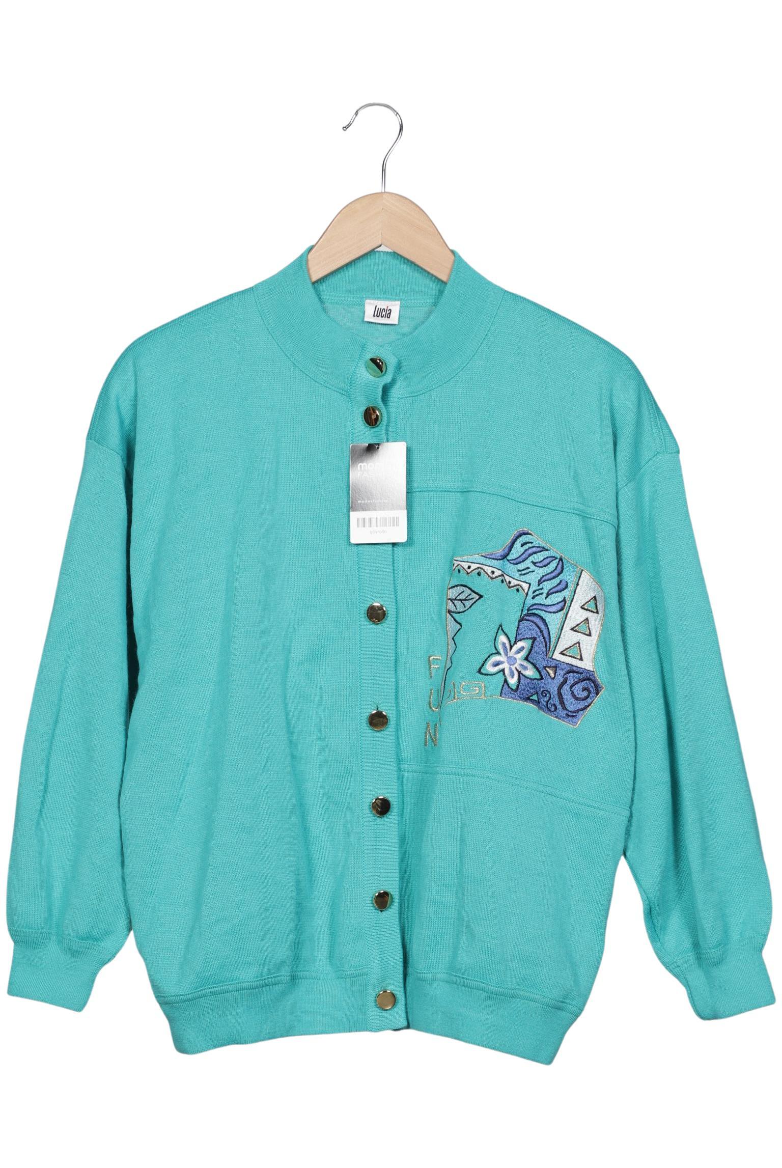 

Lucia Damen Strickjacke, türkis, Gr. 44