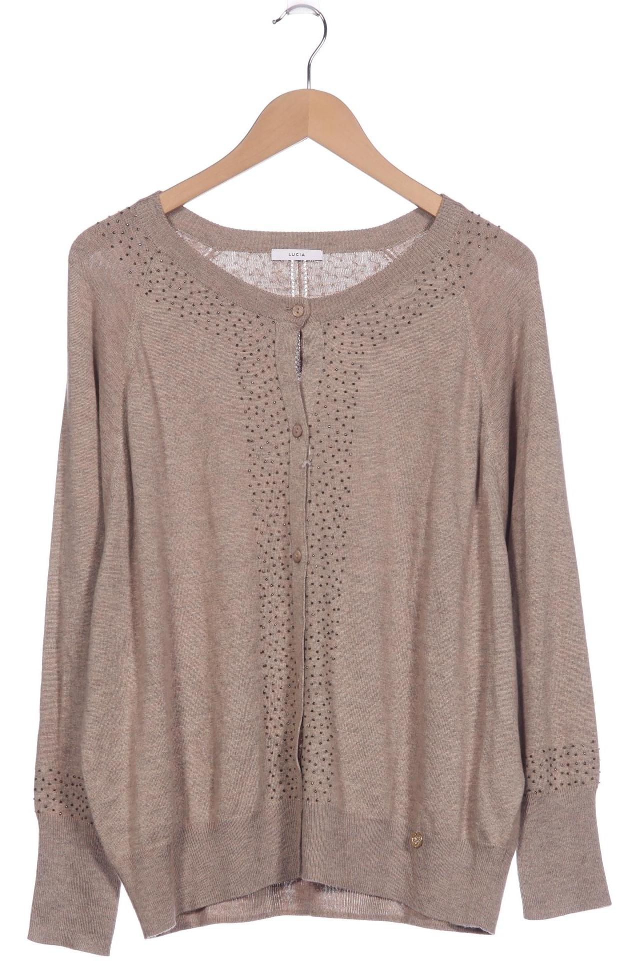

Lucia Damen Strickjacke, braun, Gr. 44