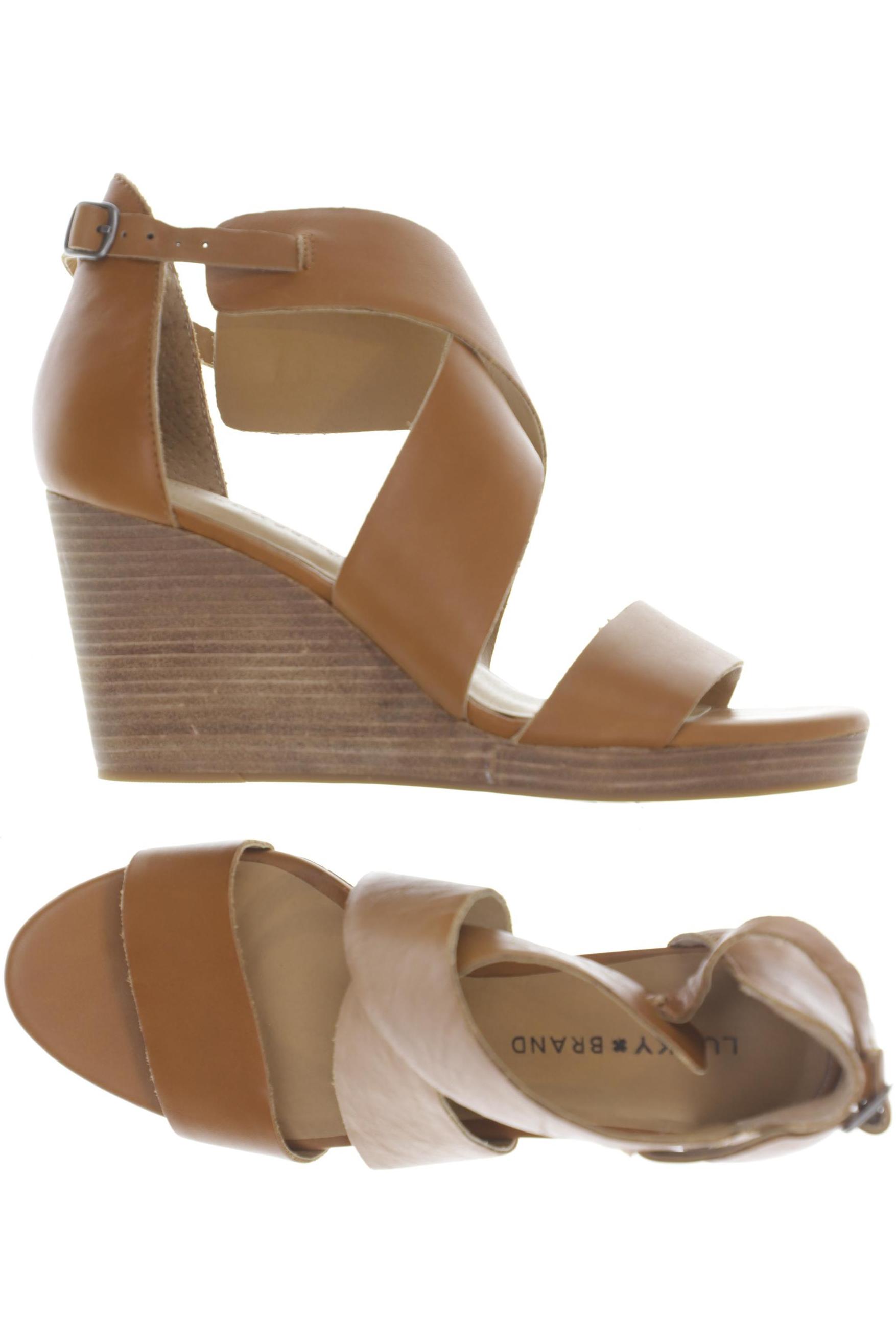 

Lucky Brand Damen Sandale, braun, Gr. 39