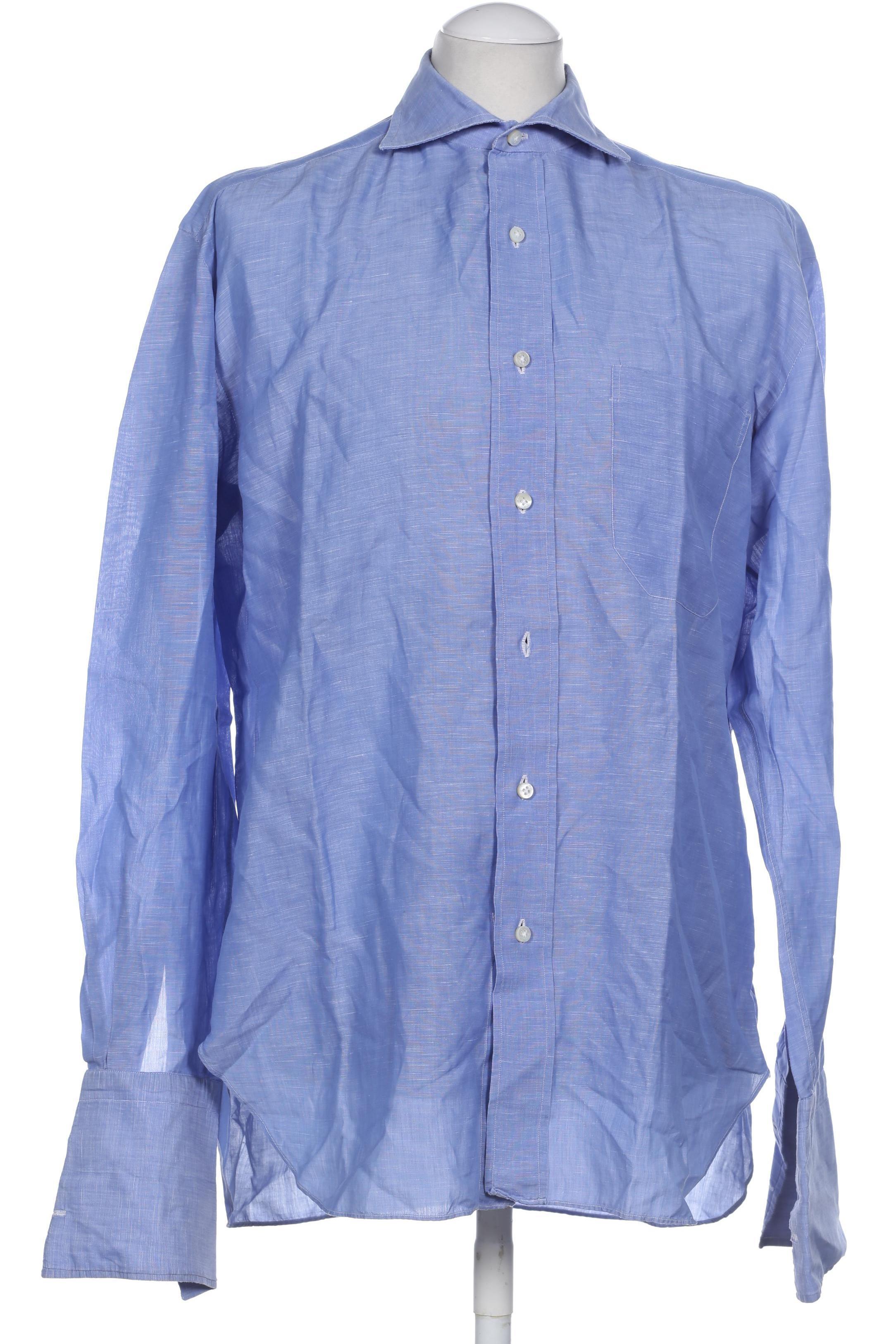 

Luigi Borrelli Herren Hemd, blau, Gr.