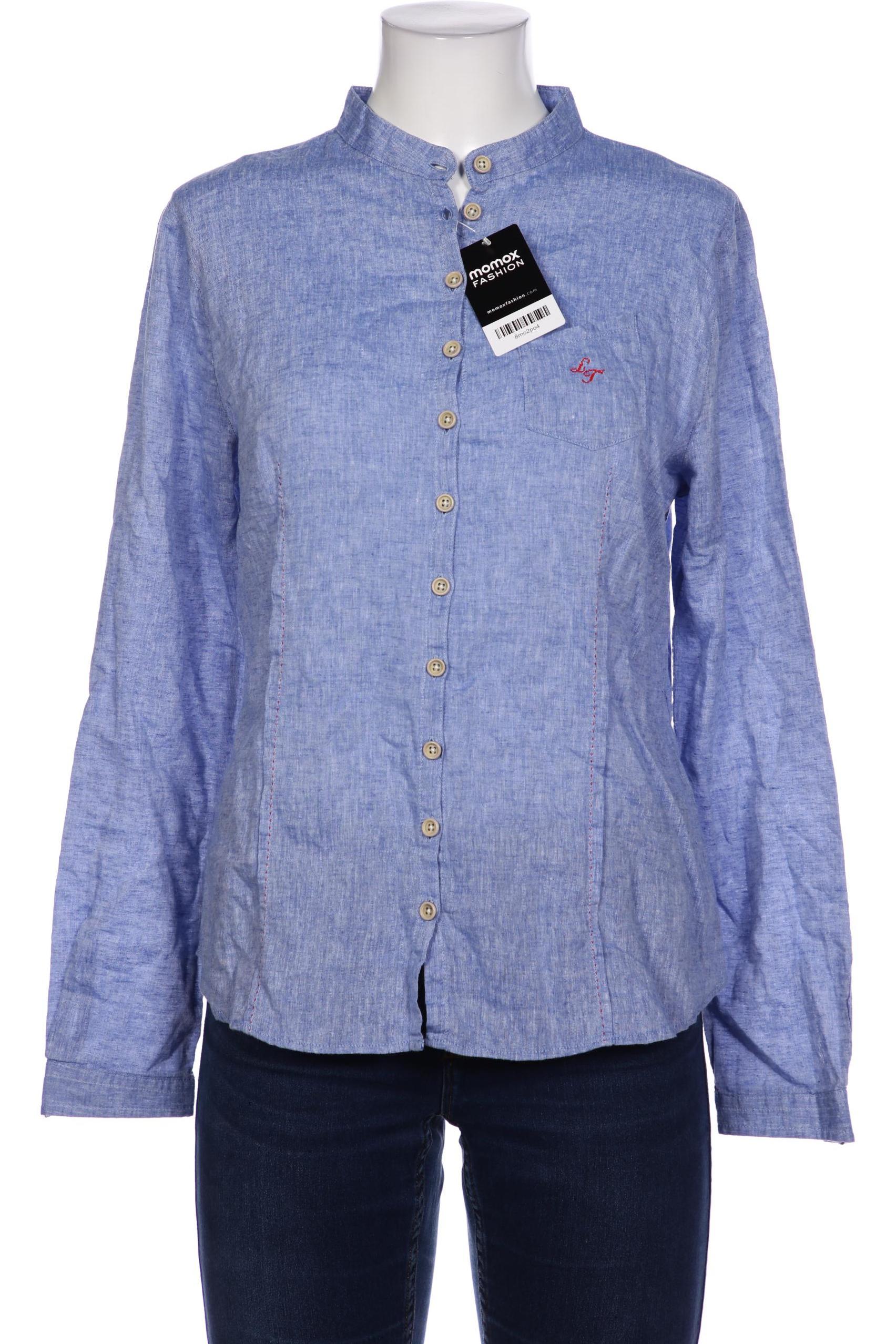 

Luis Trenker Damen Bluse, blau, Gr. 38