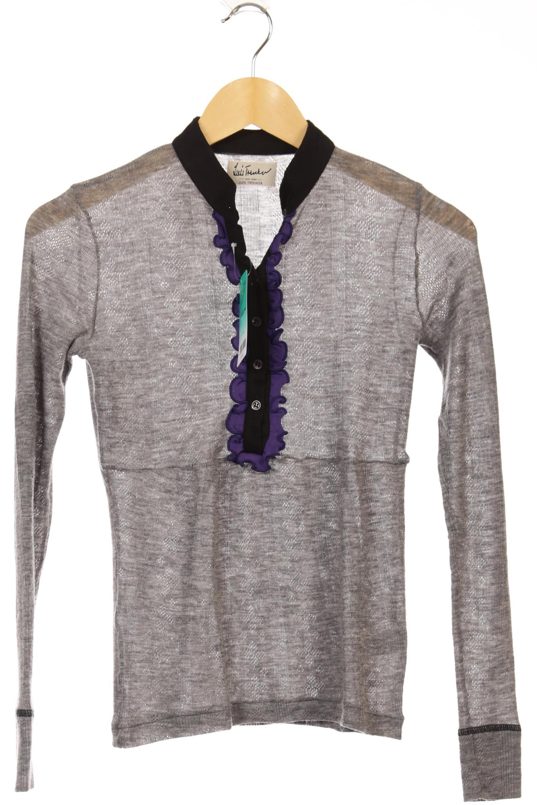 

Luis Trenker Damen Langarmshirt, grau, Gr. 36