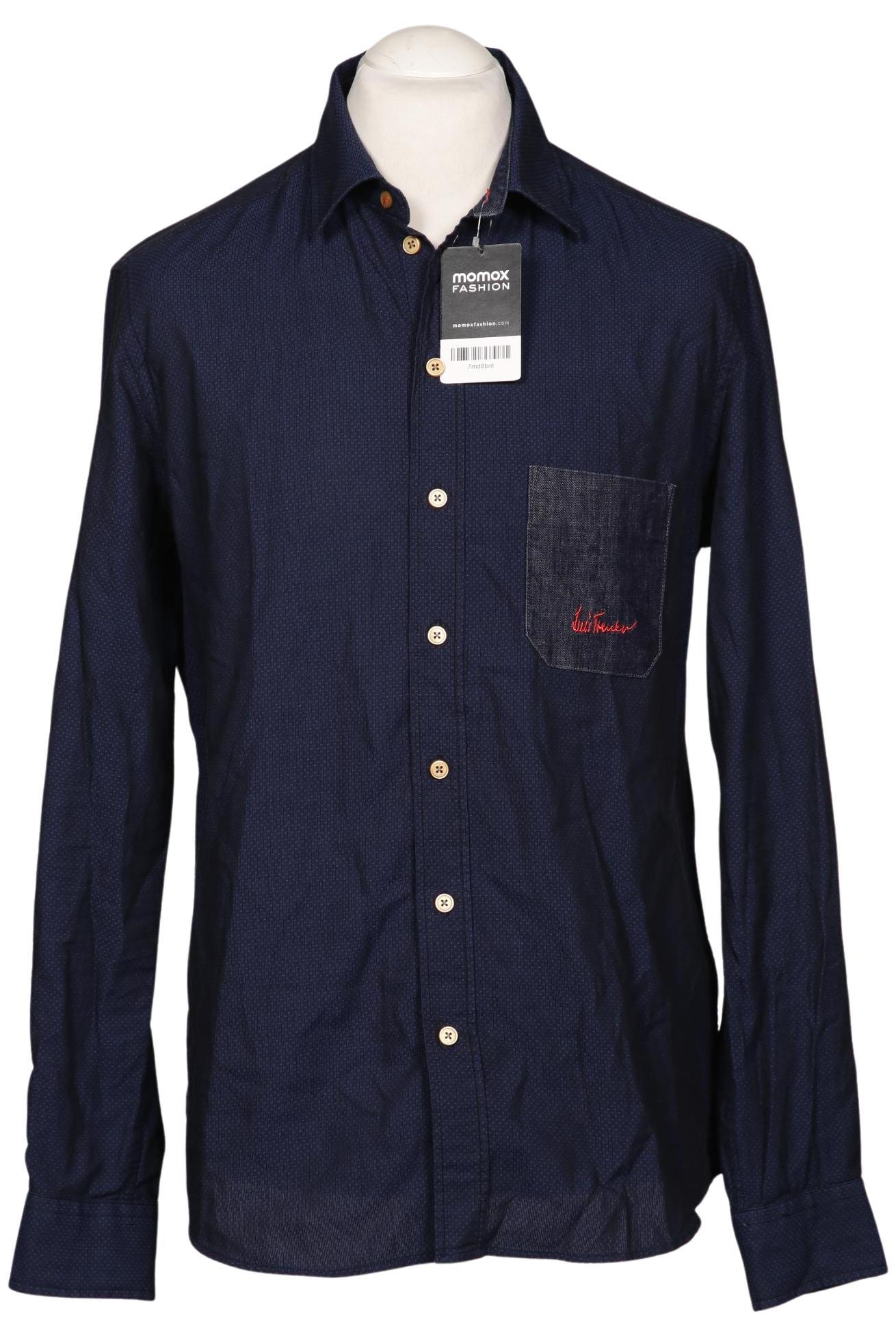 

Luis Trenker Herren Hemd, marineblau, Gr. 48