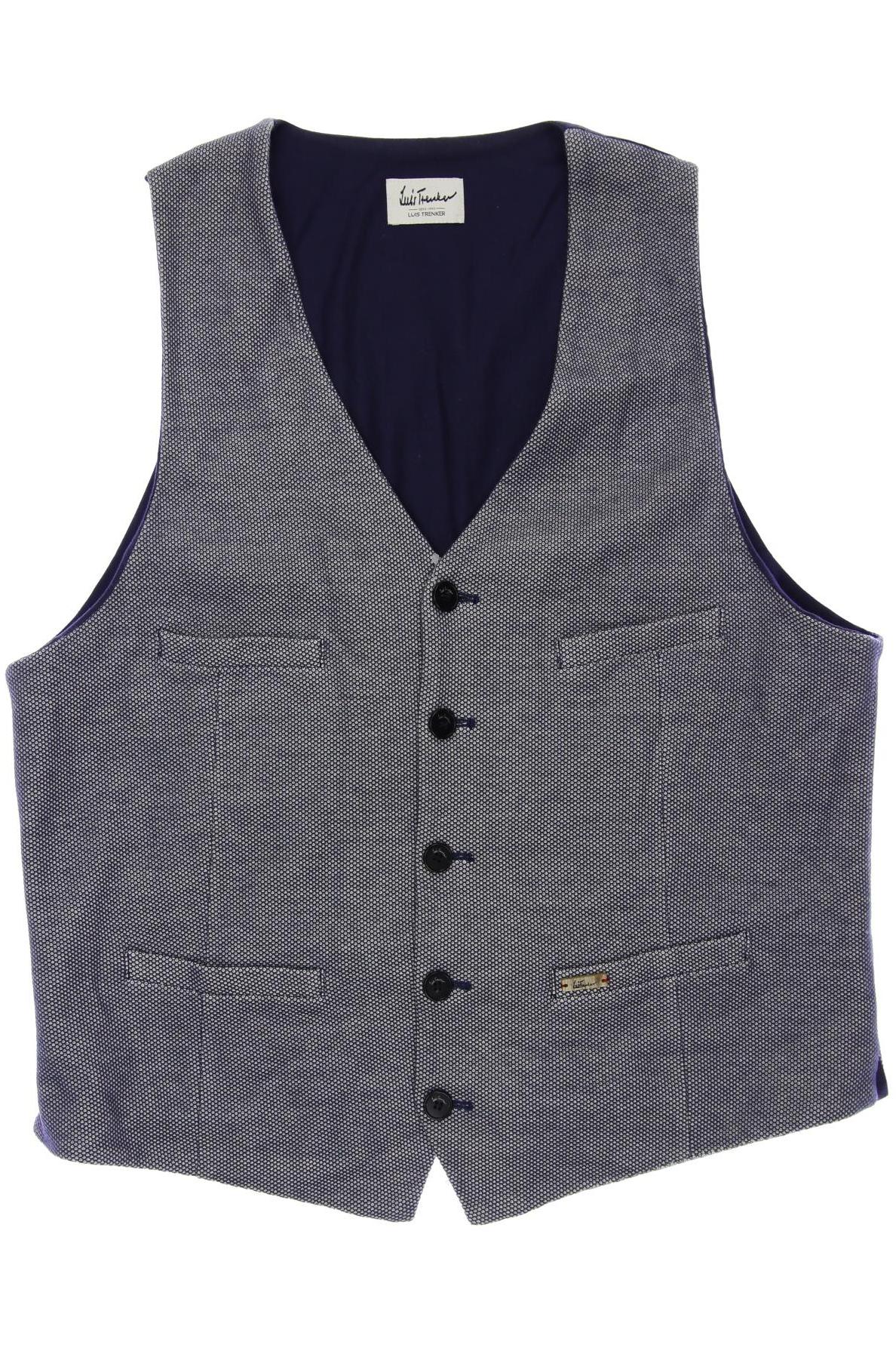 

Luis Trenker Herren Weste, blau, Gr. 54