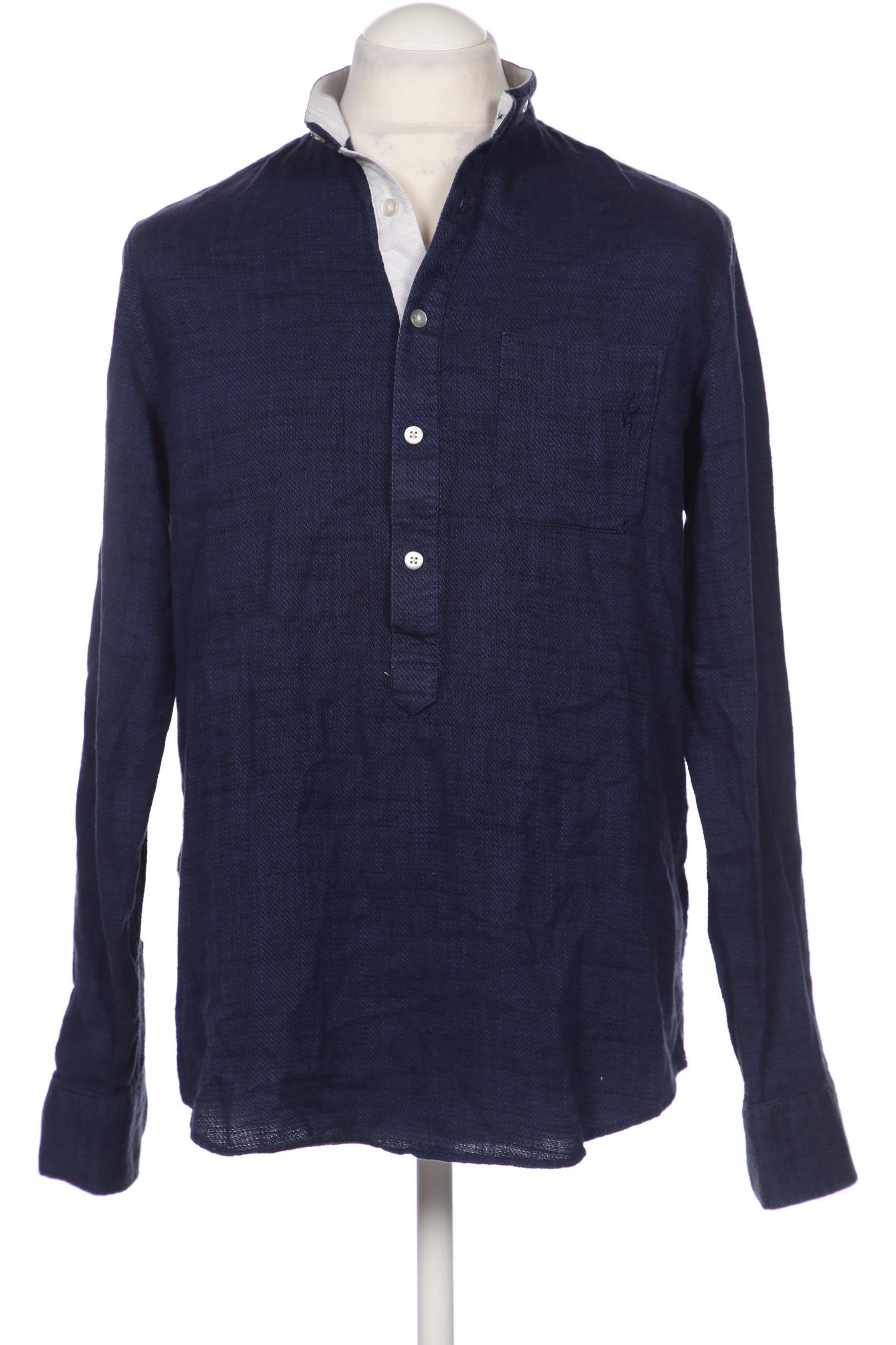 

Luis Trenker Herren Hemd, marineblau, Gr. 48