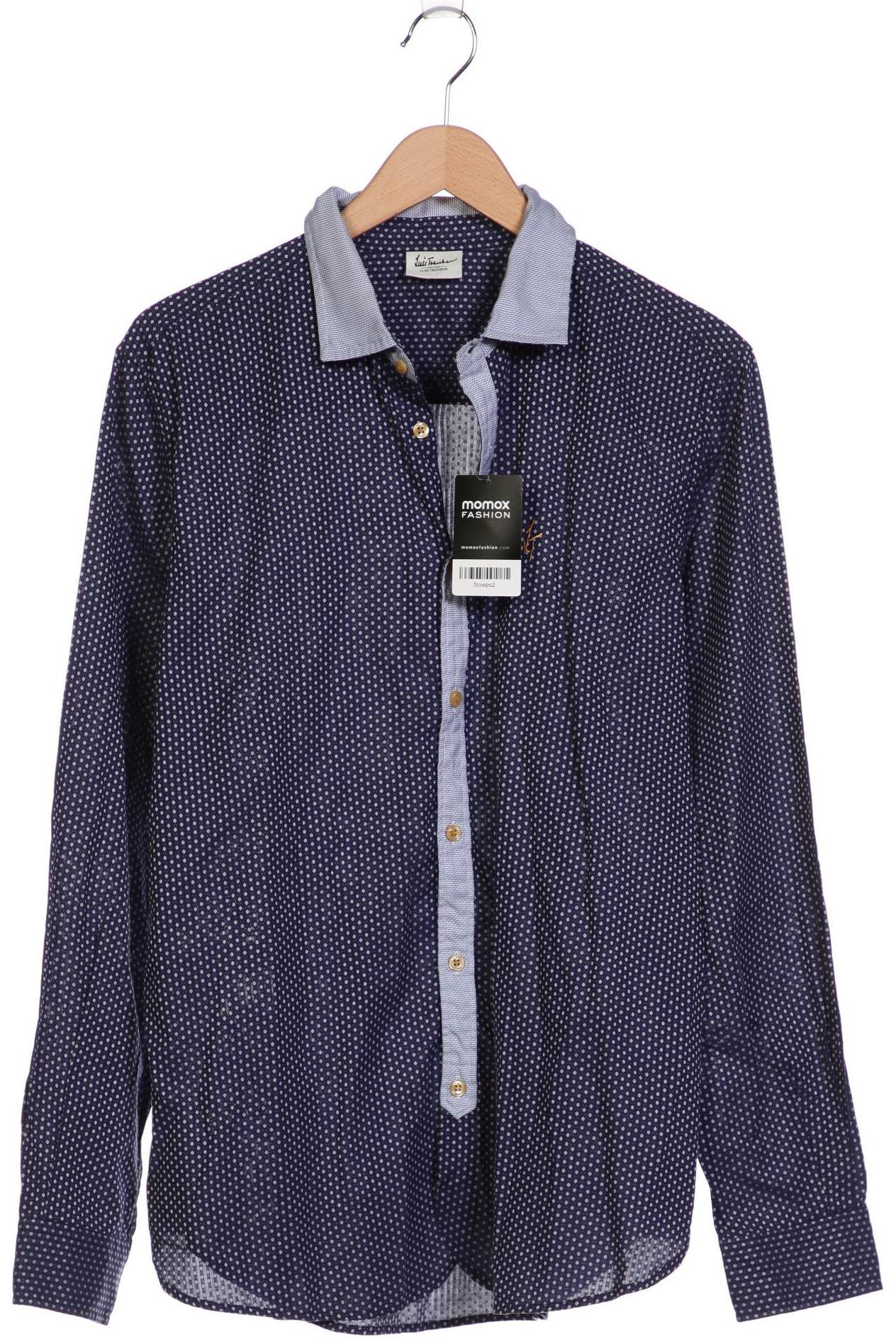 

Luis Trenker Herren Hemd, marineblau, Gr. 56