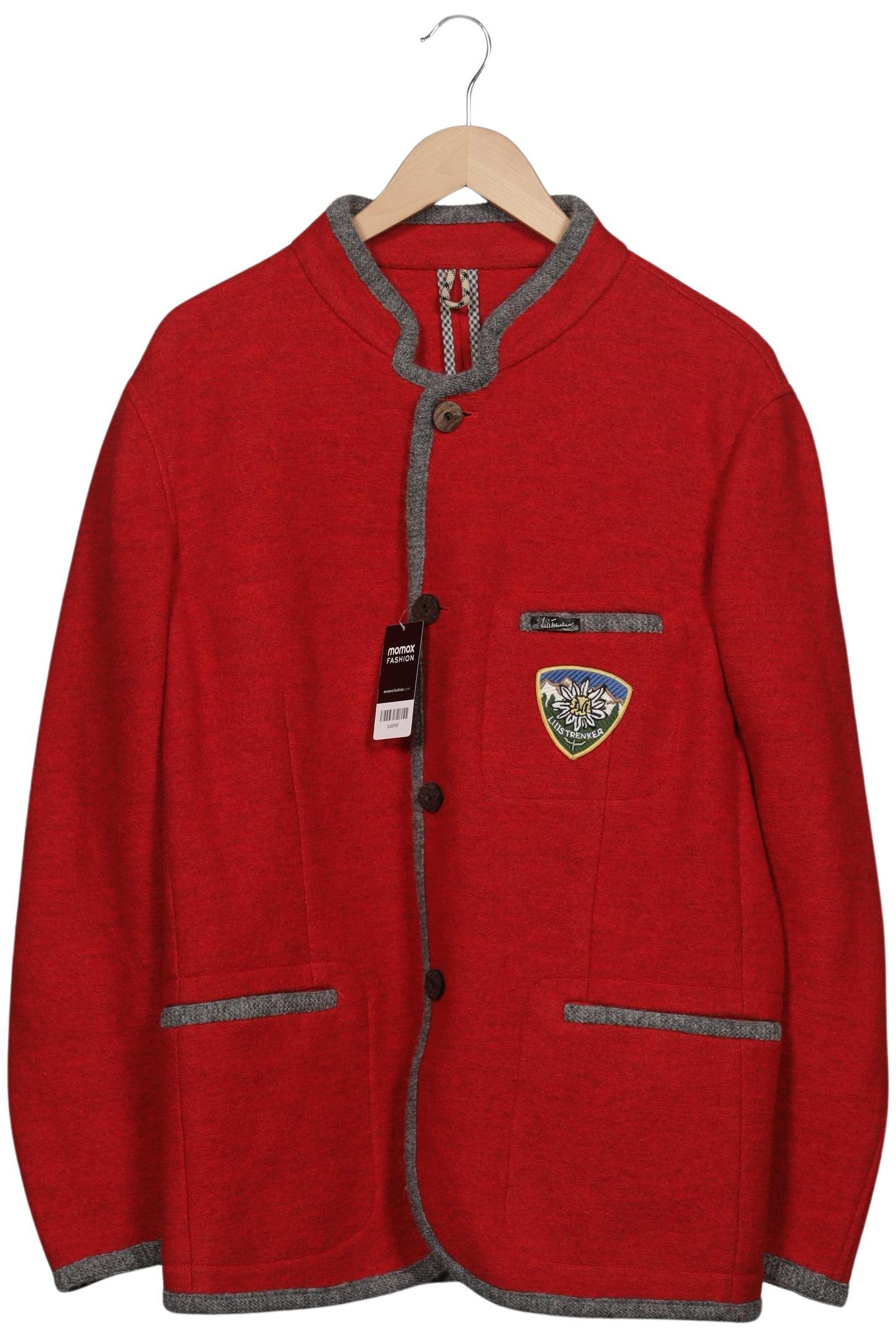 Thumbnail - Luis Trenker Herren Strickjacke, rot, Gr. 56