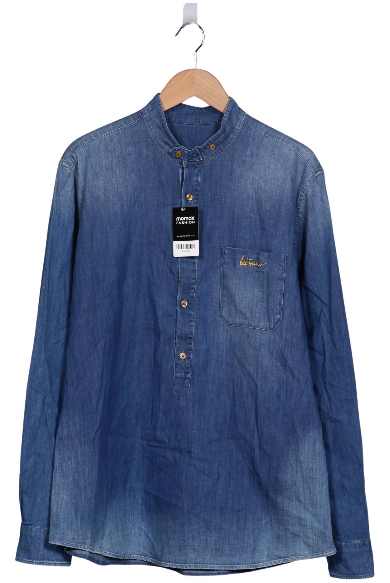 

Luis Trenker Herren Hemd, blau, Gr. 56