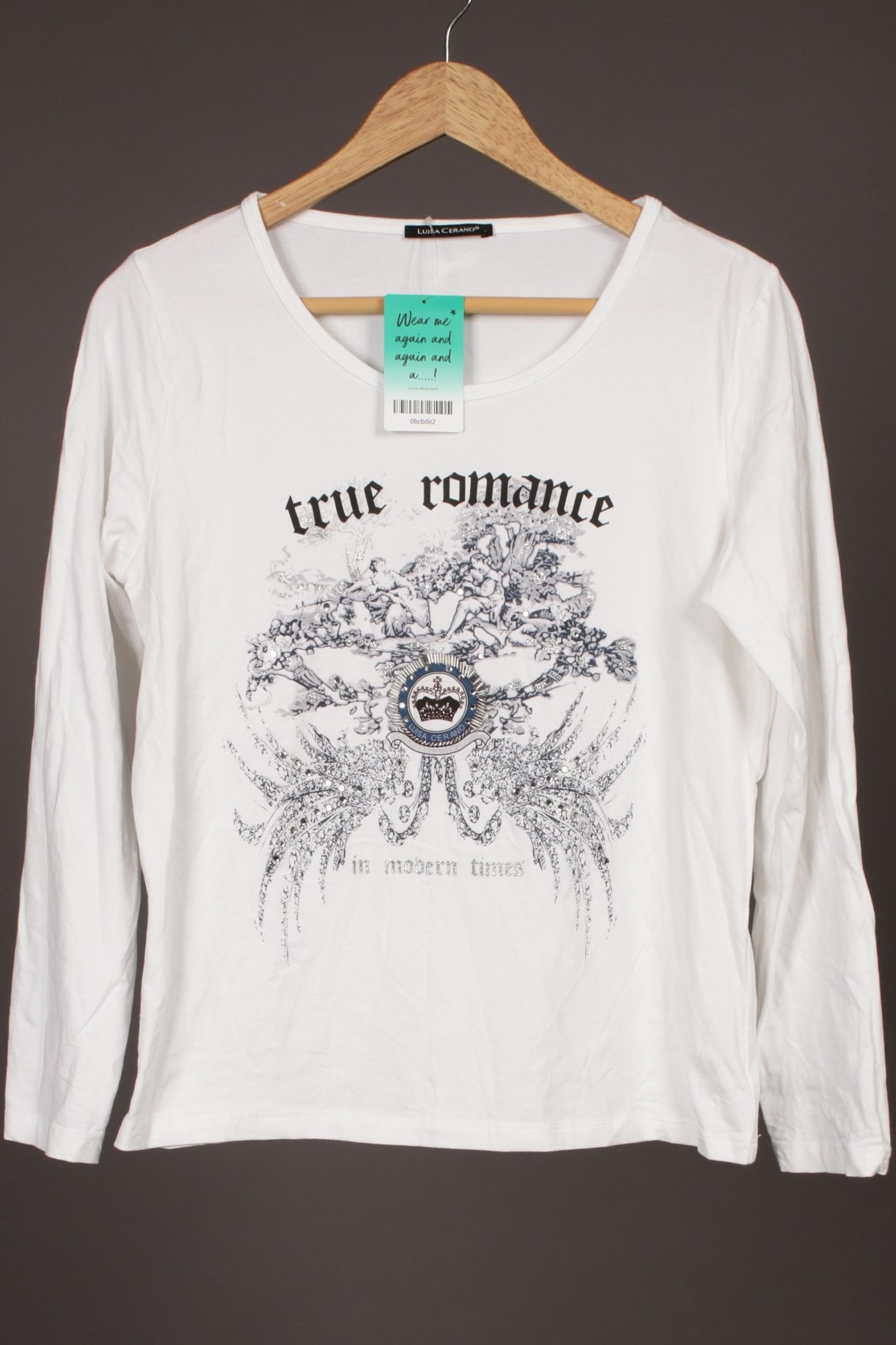 

Luisa Cerano Damen Langarmshirt, weiß, Gr. 42