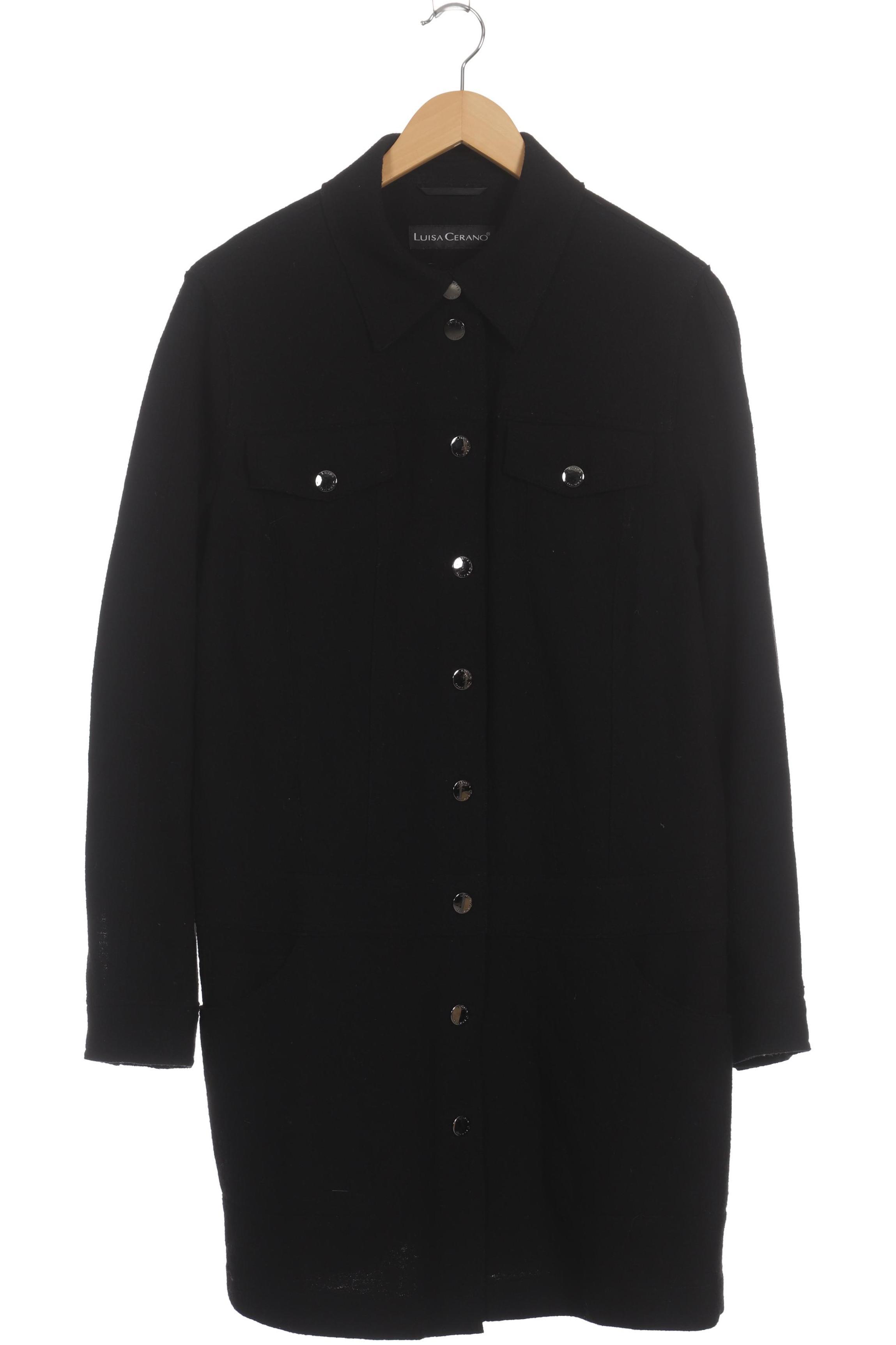 

Luisa Cerano Damen Mantel, schwarz, Gr. 42