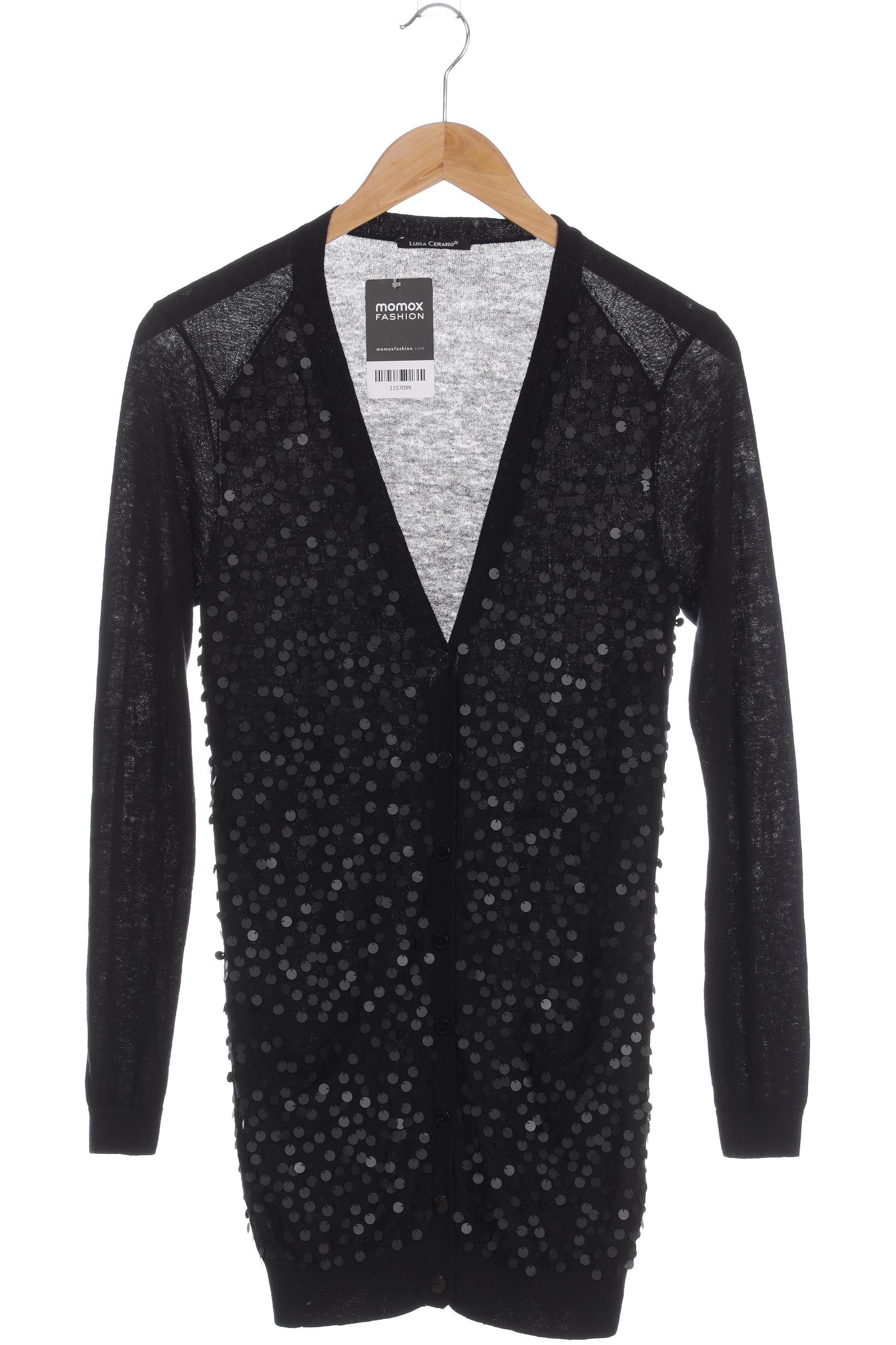 

Luisa Cerano Damen Strickjacke, schwarz, Gr. 38