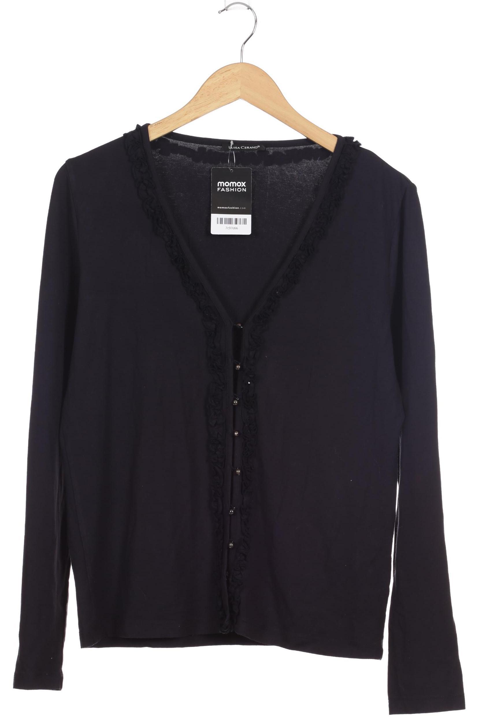 

Luisa Cerano Damen Strickjacke, schwarz, Gr. 42