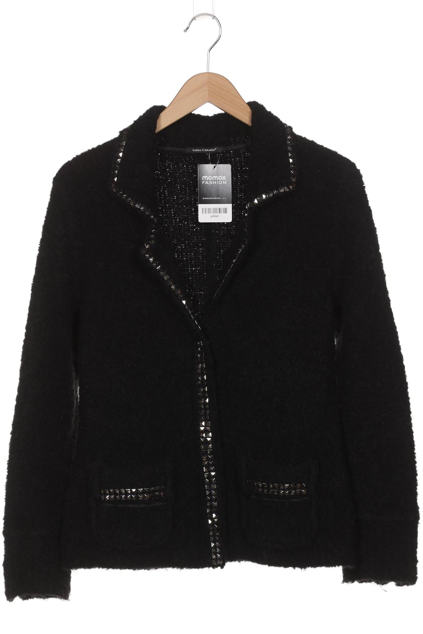 

Luisa Cerano Damen Strickjacke, schwarz, Gr. 42