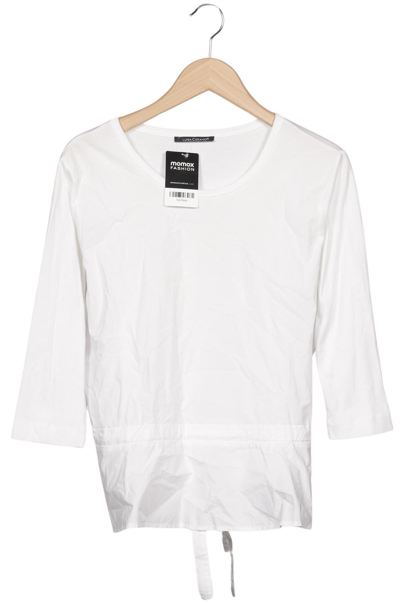 

Luisa Cerano Damen Langarmshirt, weiß, Gr. 40