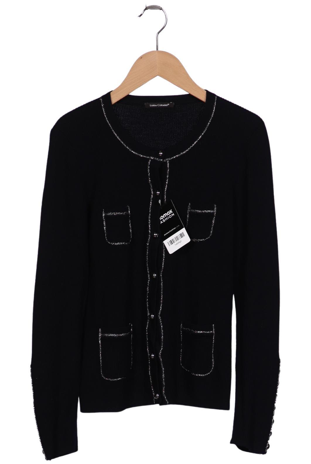 

Luisa Cerano Damen Strickjacke, schwarz, Gr. 40
