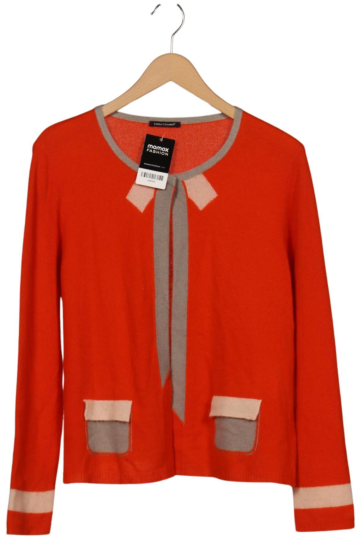 

Luisa Cerano Damen Strickjacke, orange, Gr. 44