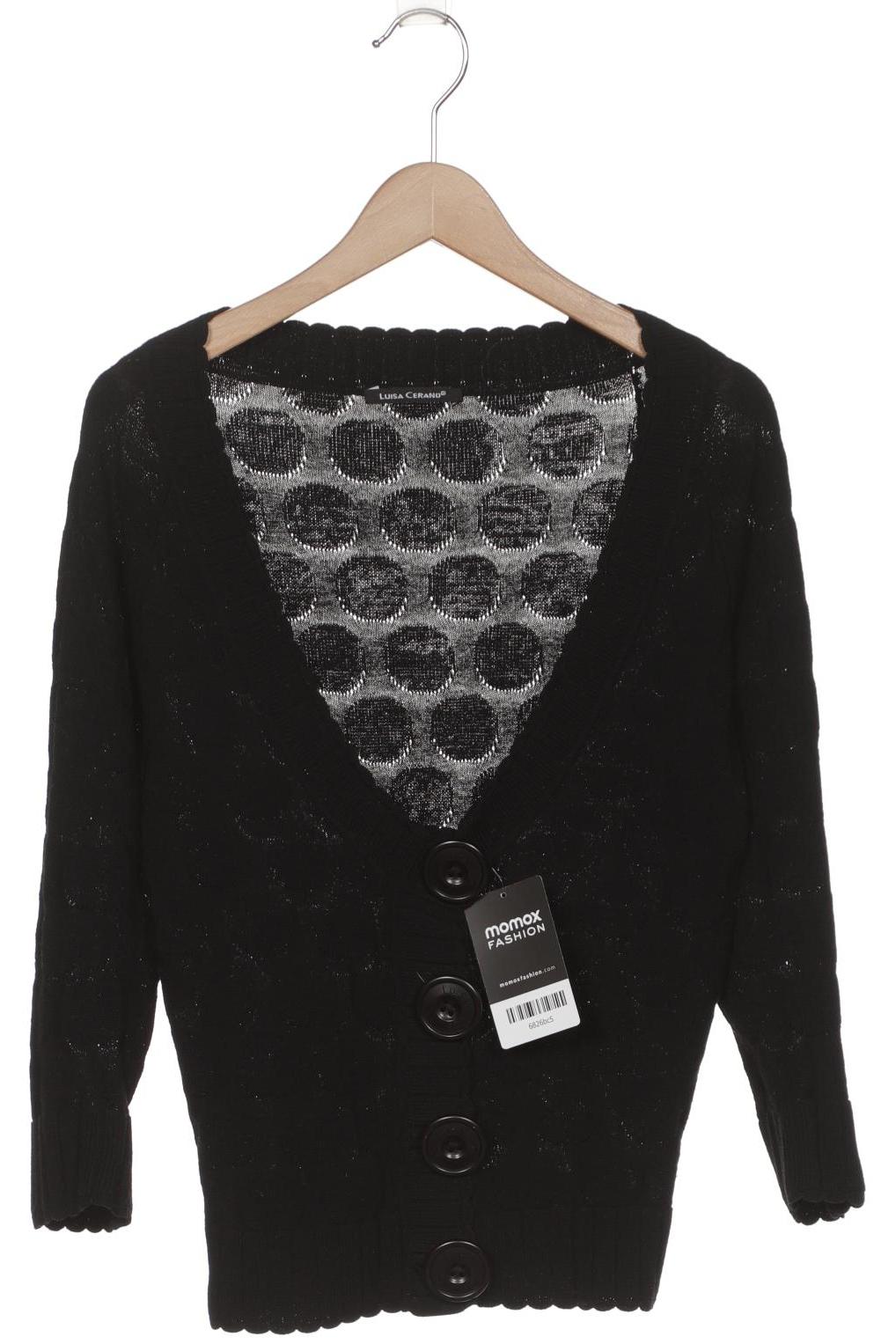 

Luisa Cerano Damen Strickjacke, schwarz, Gr. 34