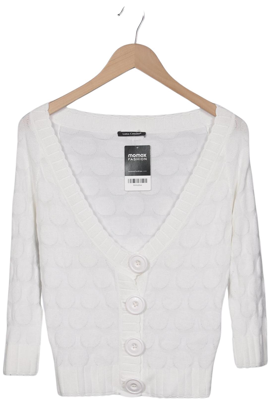 

Luisa Cerano Damen Strickjacke, weiß, Gr. 36