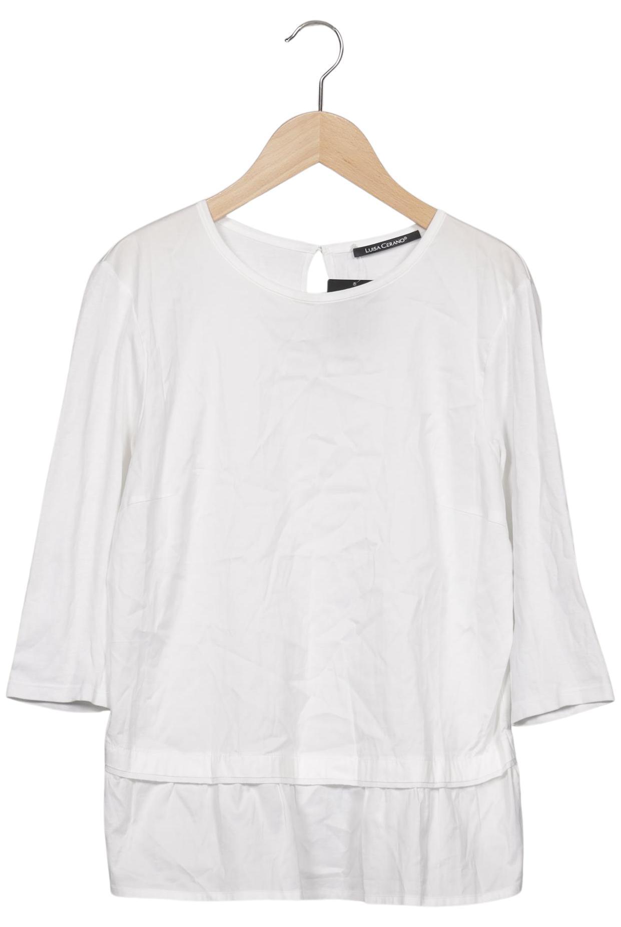 

Luisa Cerano Damen Langarmshirt, weiß, Gr. 38