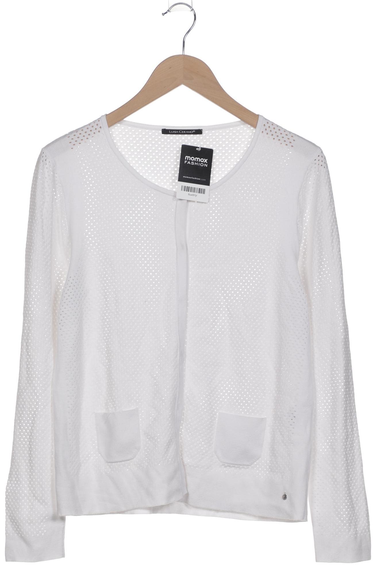 

Luisa Cerano Damen Strickjacke, weiß, Gr. 40