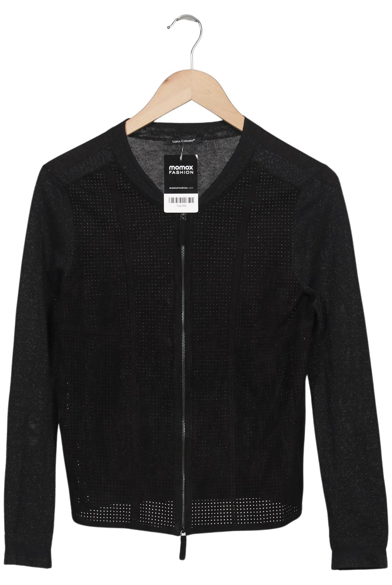 

Luisa Cerano Damen Strickjacke, schwarz, Gr. 36